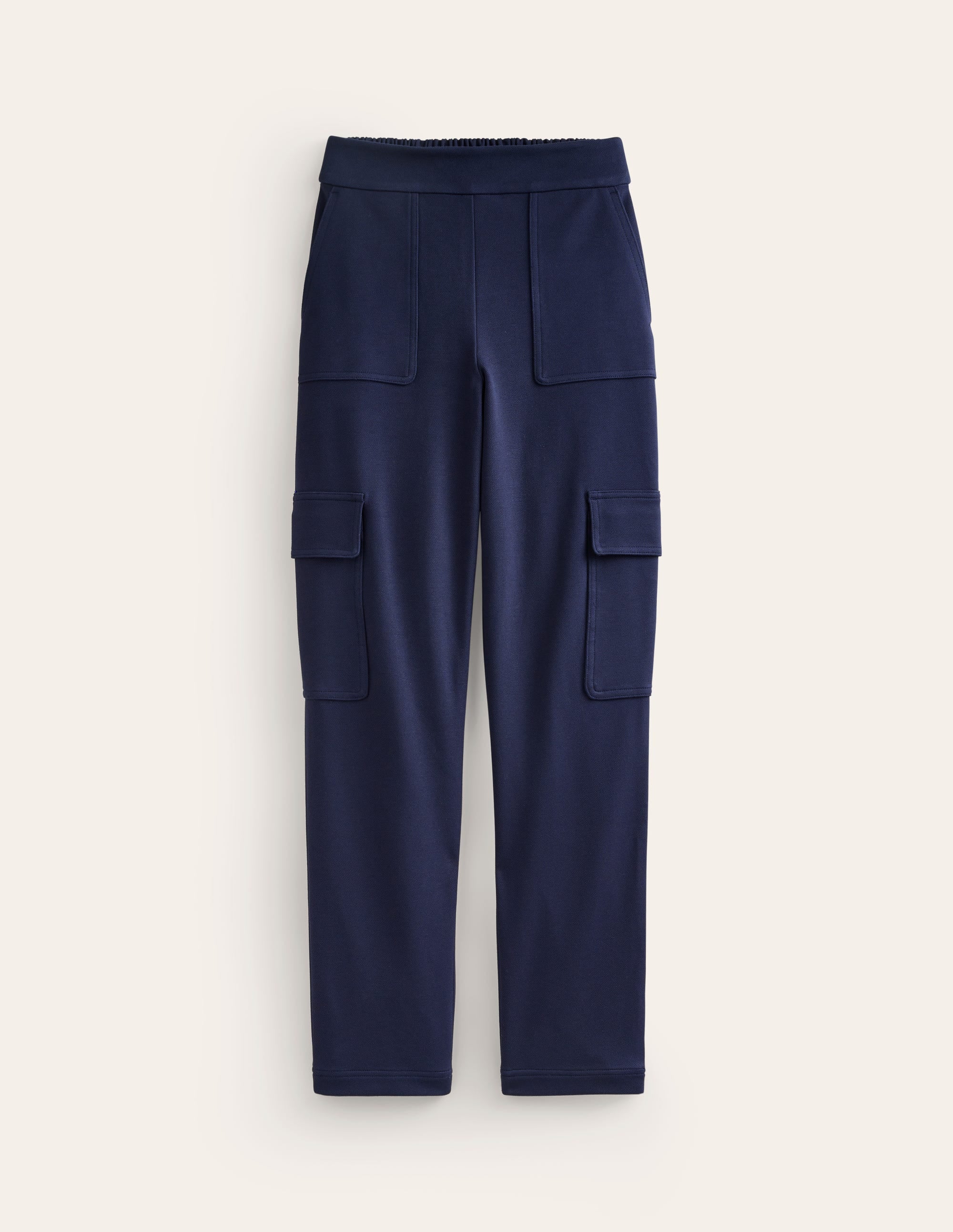 Karottenhose aus Ponte-Twill-Aqua Marine Marl - Image 5