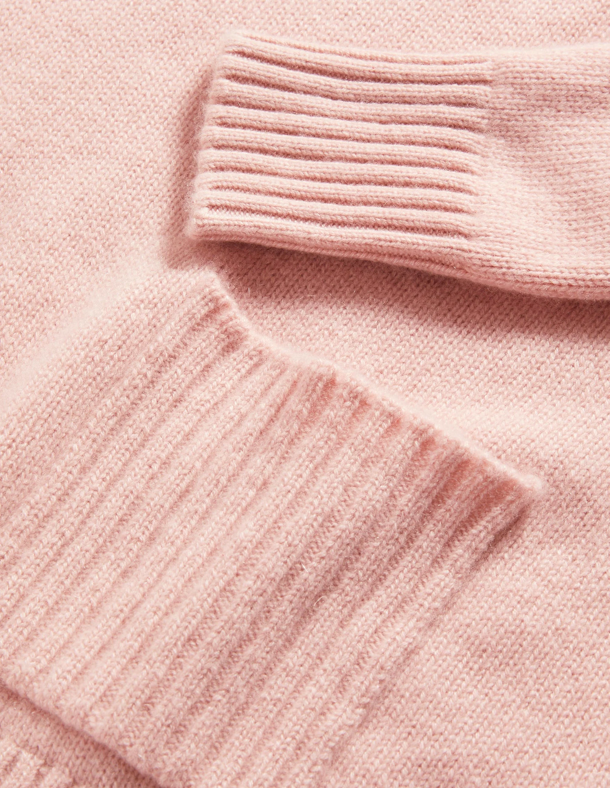 Kaschmirpullover mit hohem Kragen-Eisrosa - Image 7