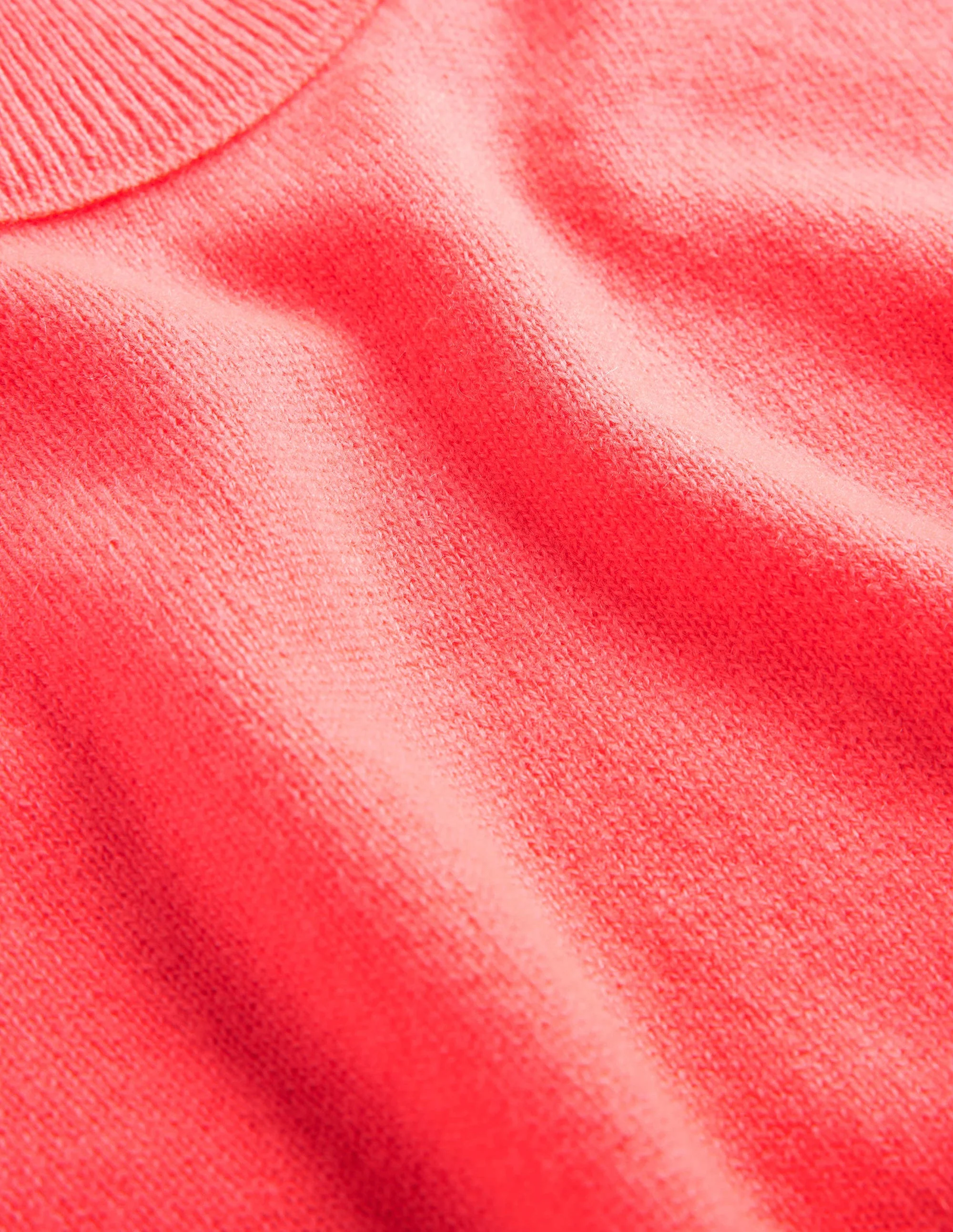 Kaschmirpullover mit Puffärmeln-Helles Wassermelonenrot - Image 7