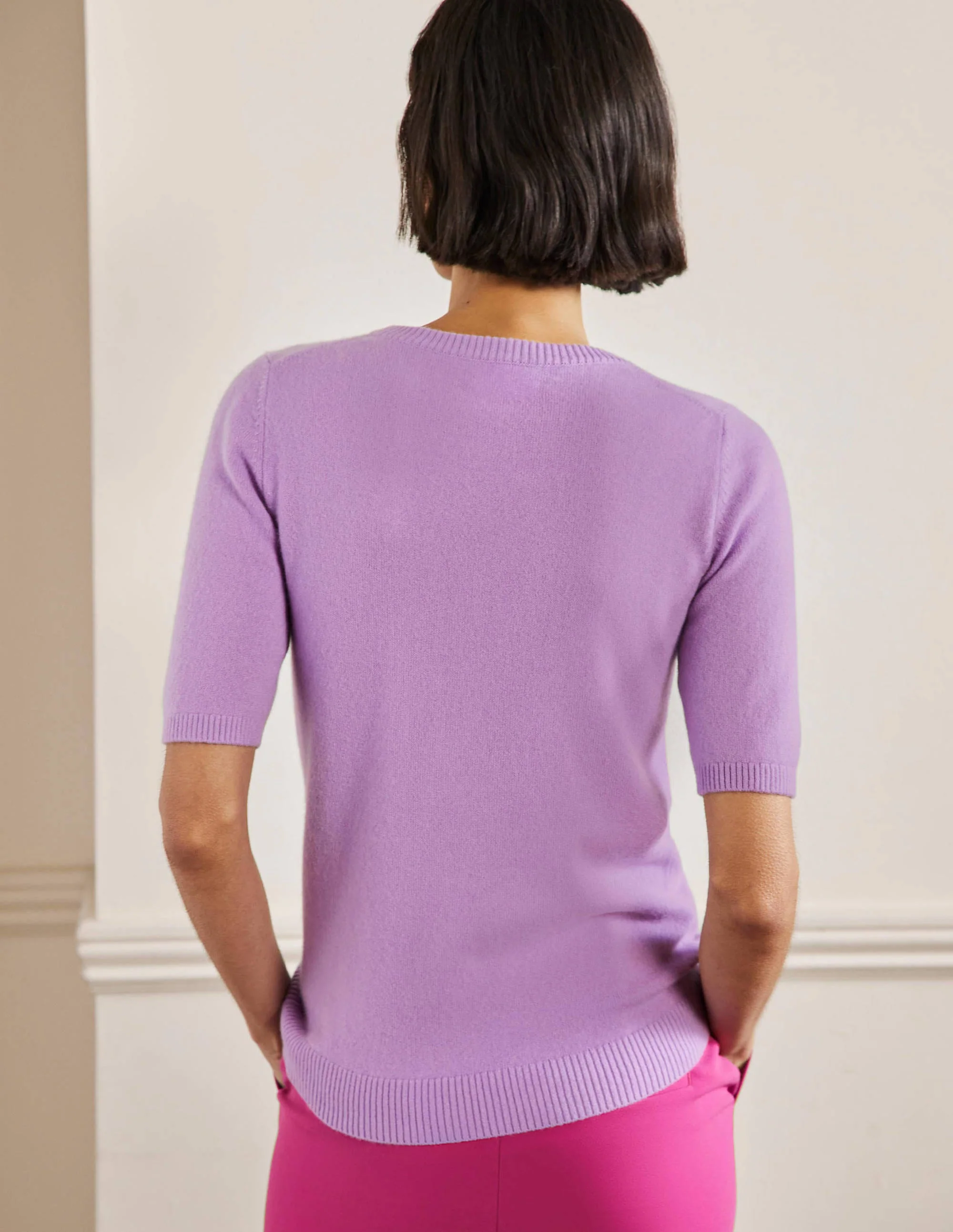 Kaschmirstrickoberteil-Afrikanisches Violett - Image 3