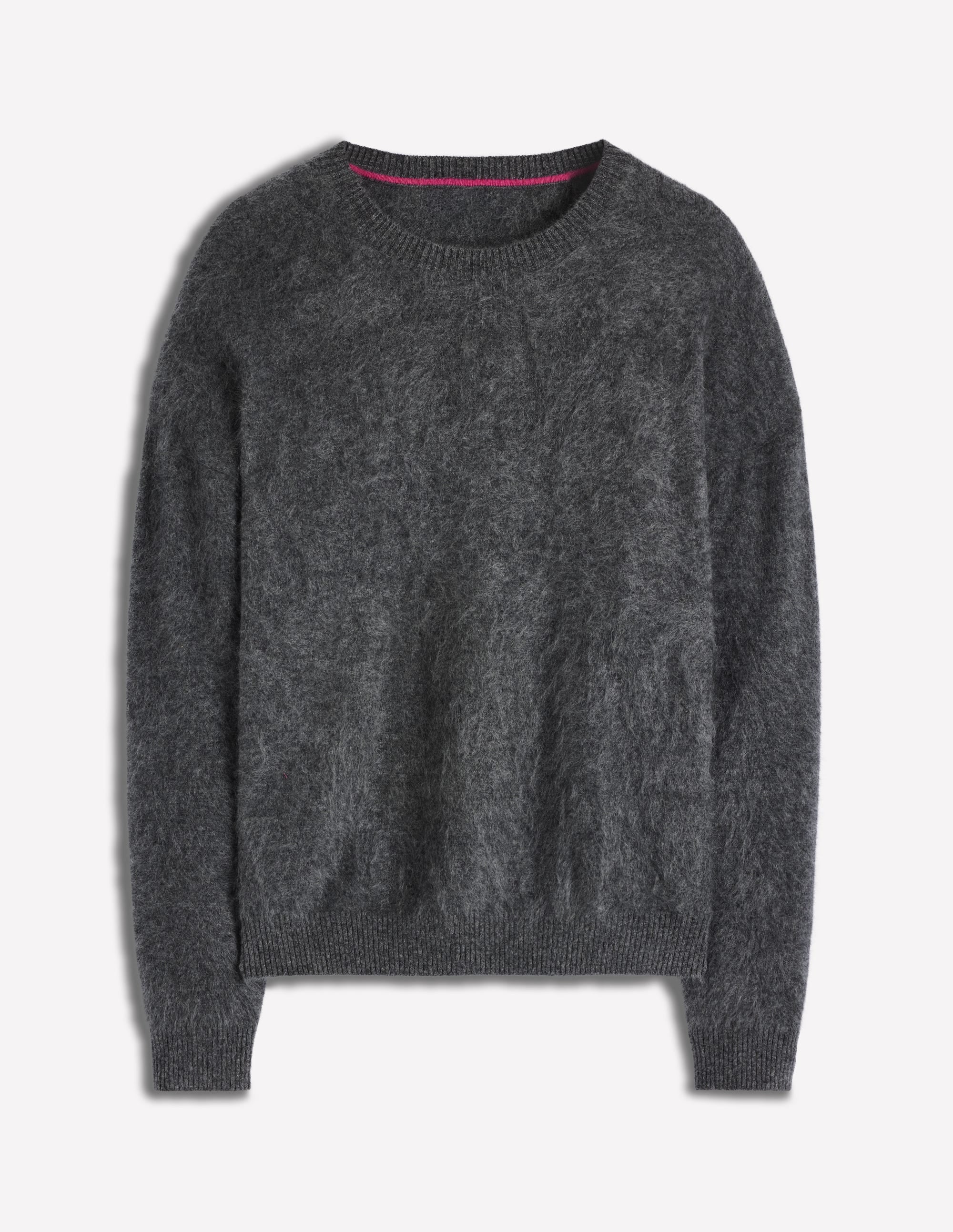 Kat Pullover aus gebürstetem Kaschmir-Schiefergrau - Image 6