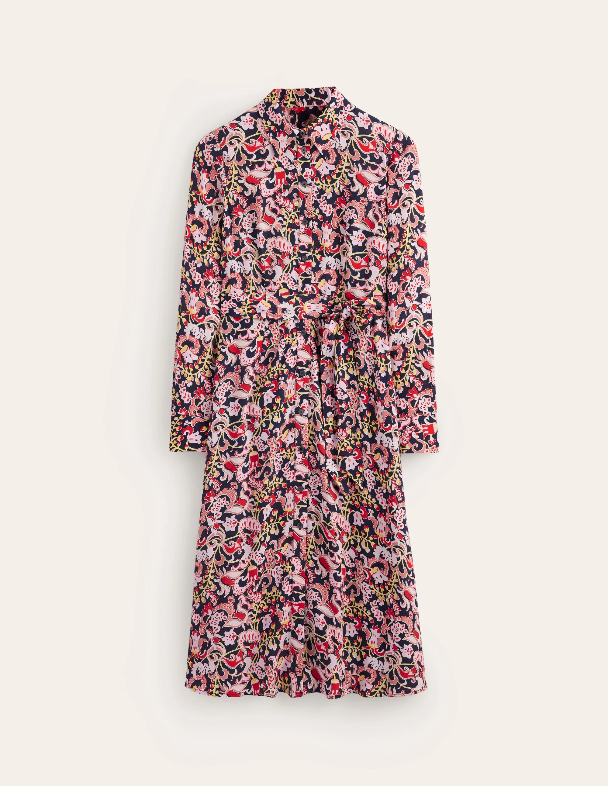 Kate Midi-Hemdblusenkleid-Sanfte Pfingstrose, Zuckererbse - Image 5