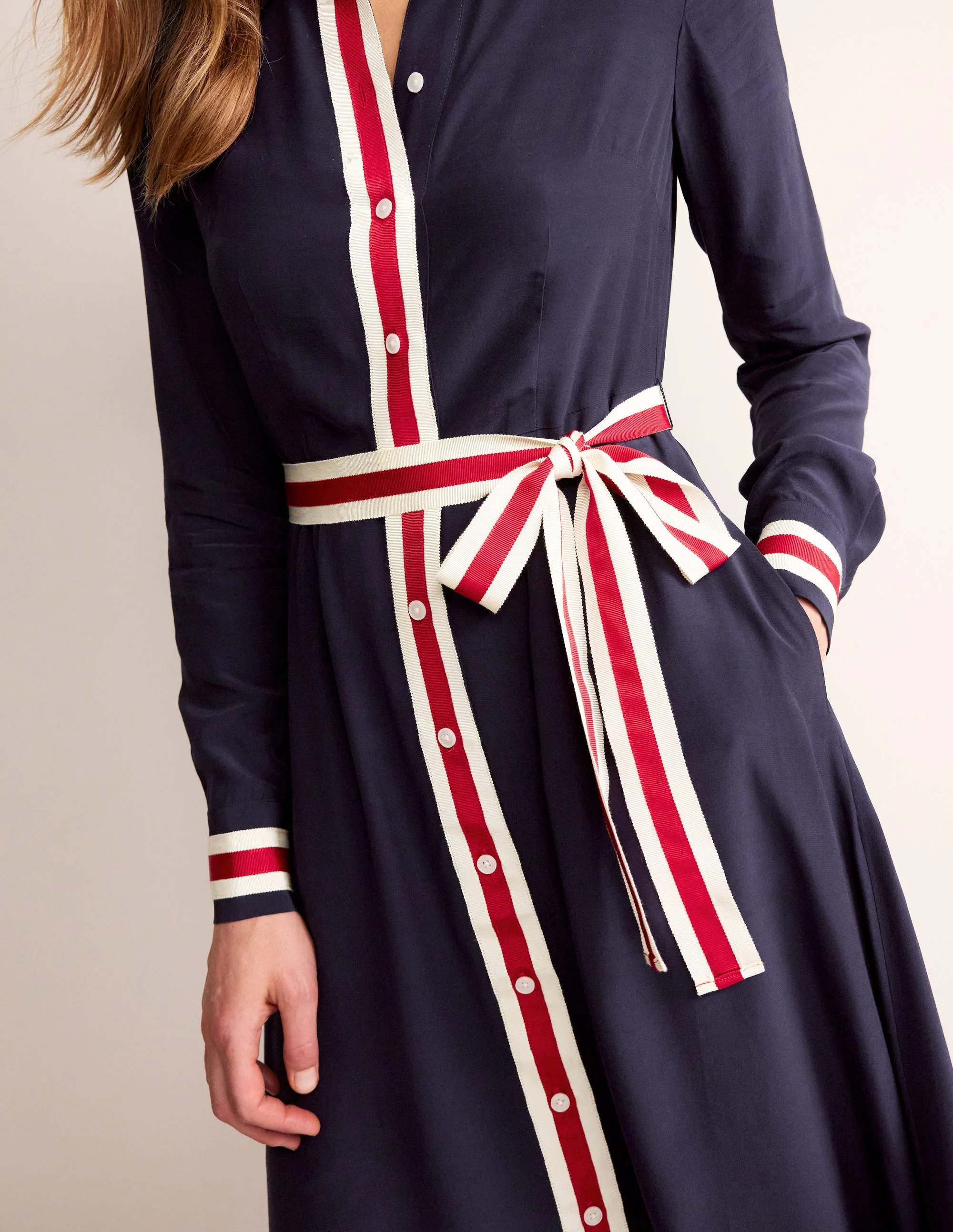 Kate Spitzen-Hemdkleid-Marineblau - Image 3
