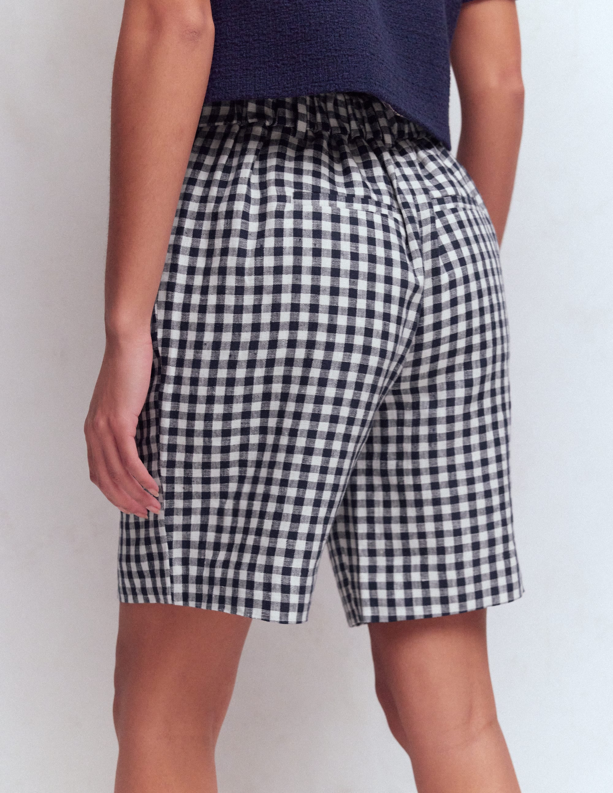 Kensington Leinenshorts-Navy, Vichykaros SS18G003 - Image 3