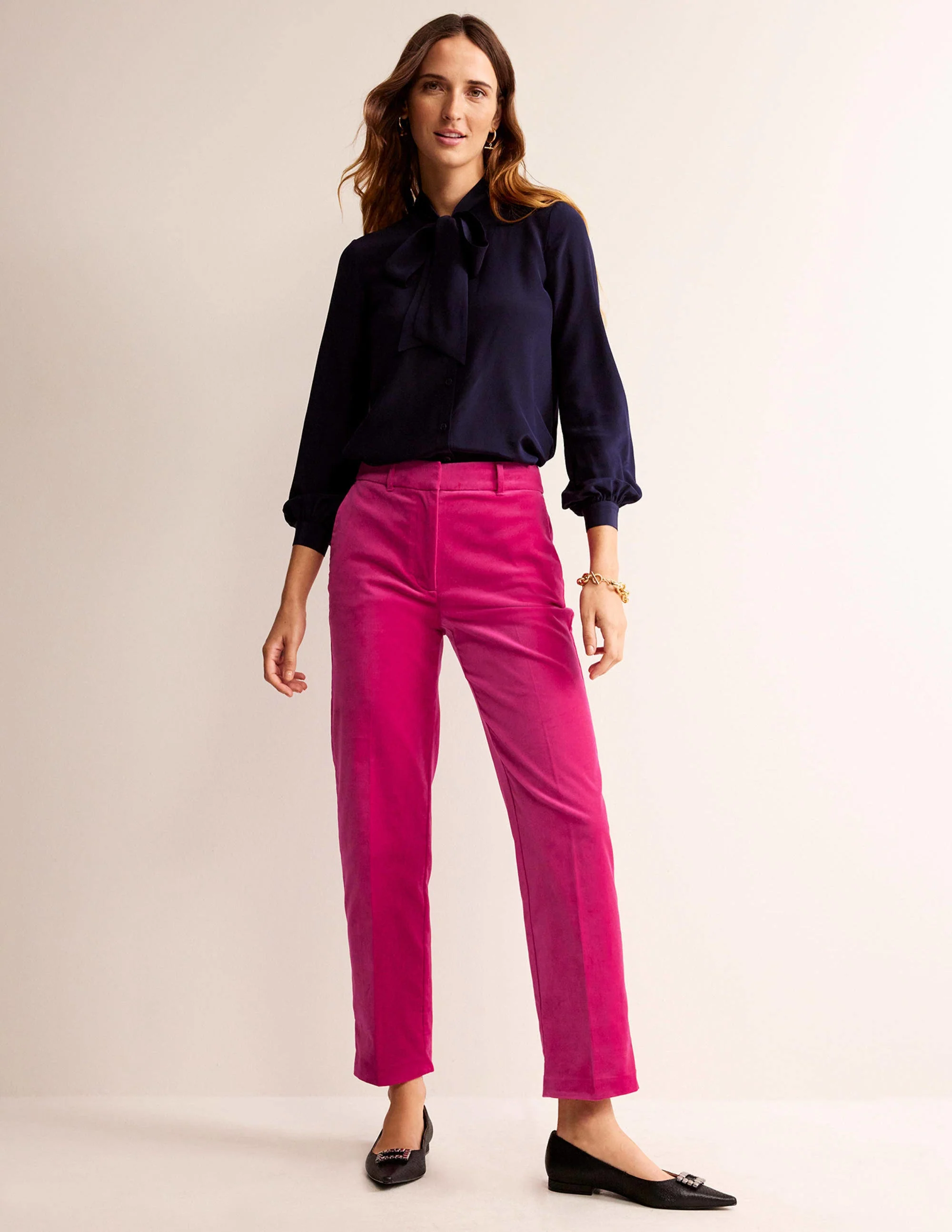 Kew Samthose-Kräftiges Rosa