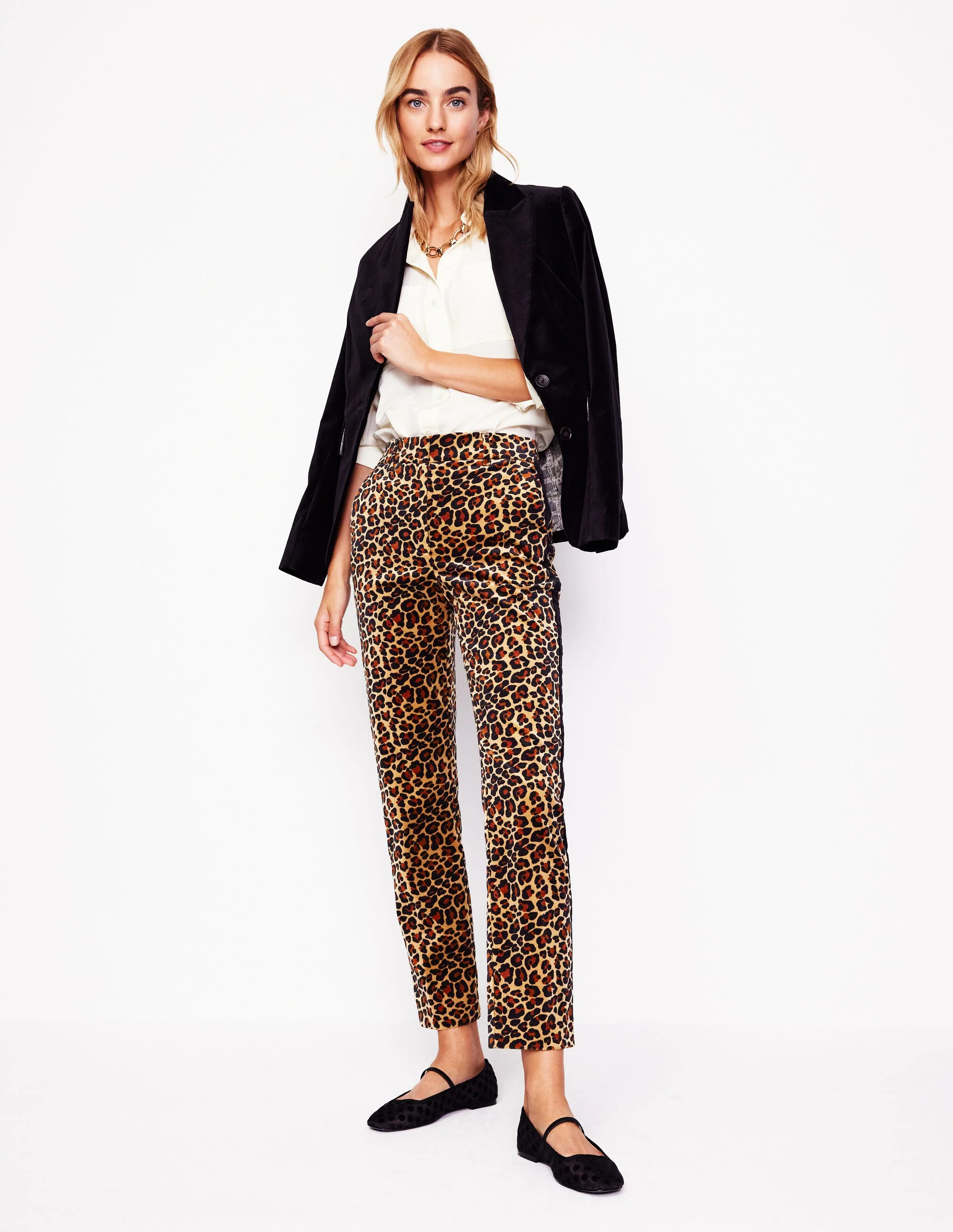 Kew Samthose-Leopard, schwarzer Seitenstreifen