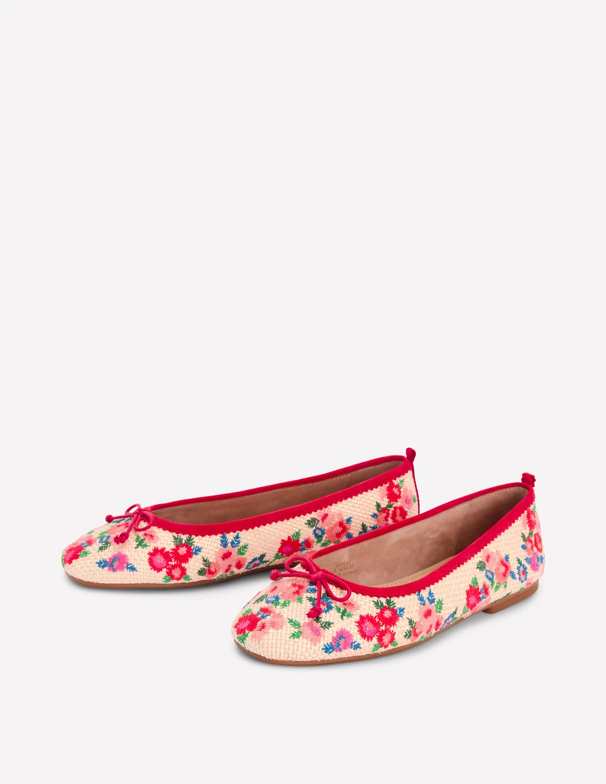 Kitty Ballerinas mit flexibler Sohle-Bestickt Naturbelassen - Image 3