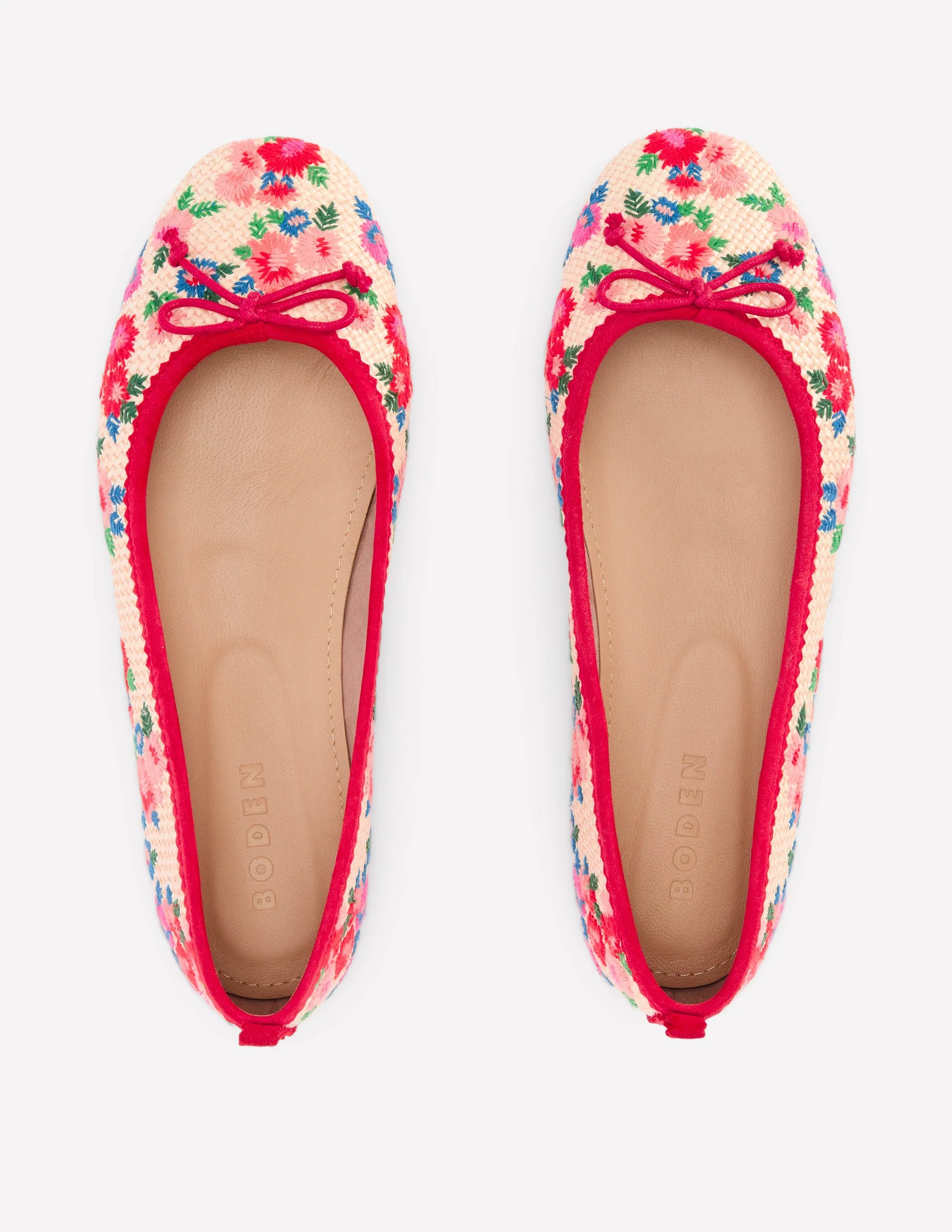 Kitty Ballerinas mit flexibler Sohle-Bestickt Naturbelassen - Image 5