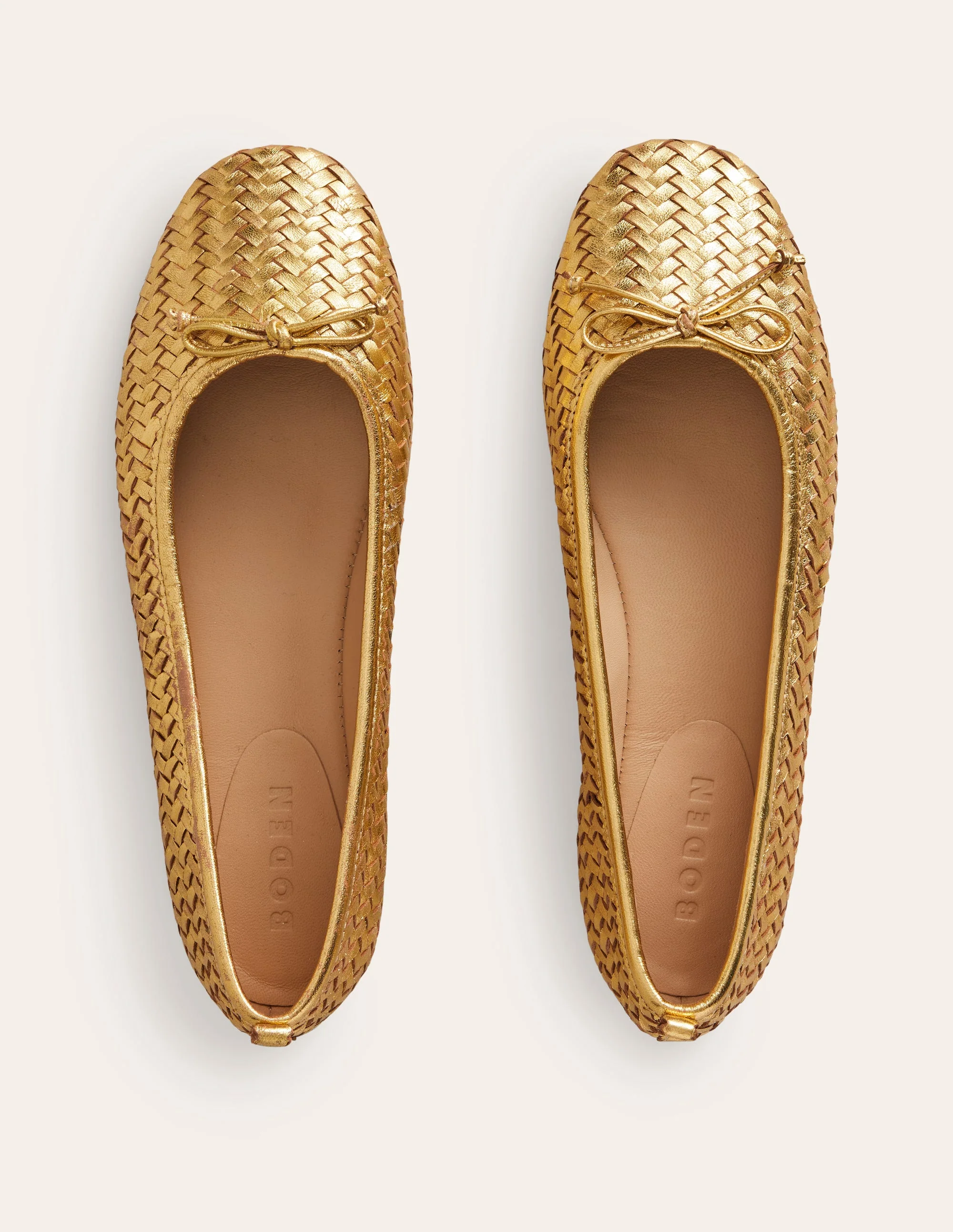 Kitty Ballerinas mit flexibler Sohle-Gewebtes Gold - Image 5