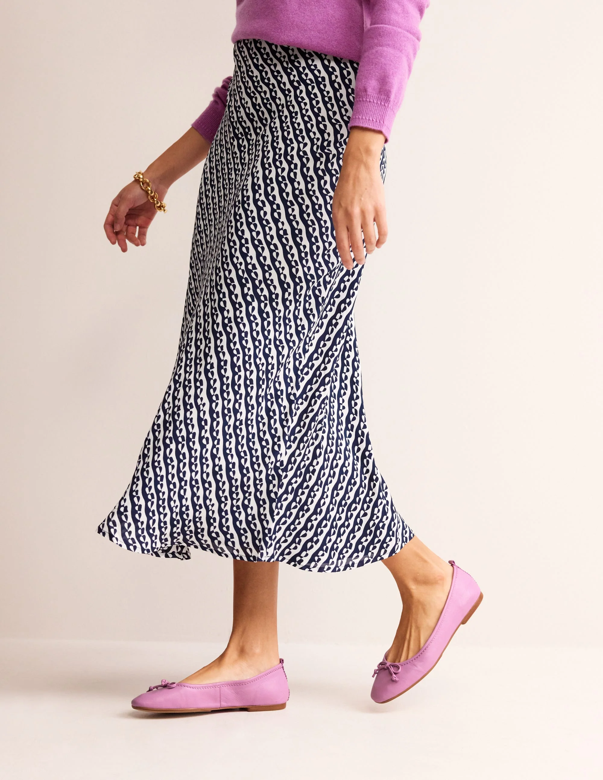 Kitty Ballerinas mit flexibler Sohle-Maulbeere Leder