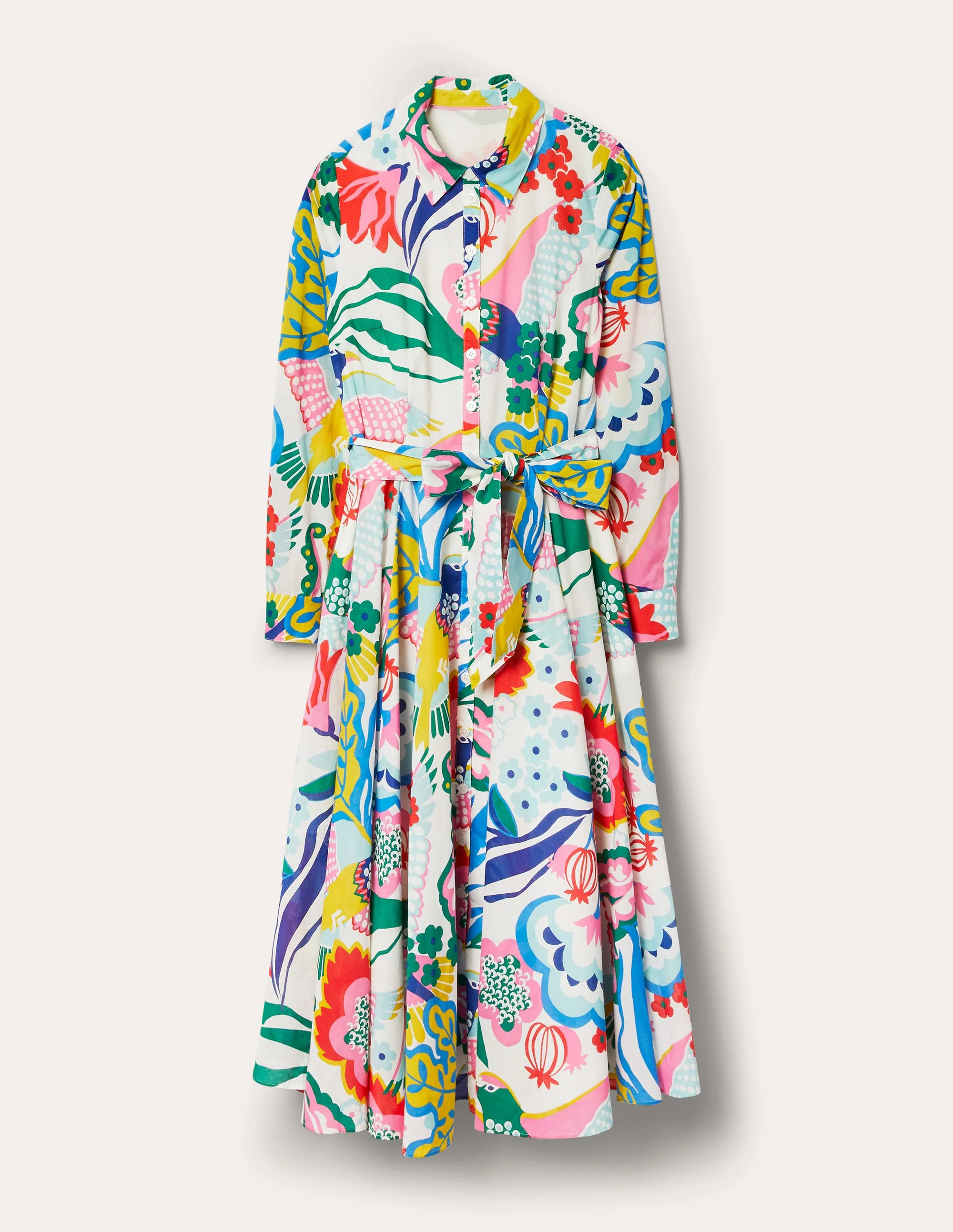 Kitty Midi-Hemdblusenkleid-Naturweiß, Exotischer Traum - Image 7
