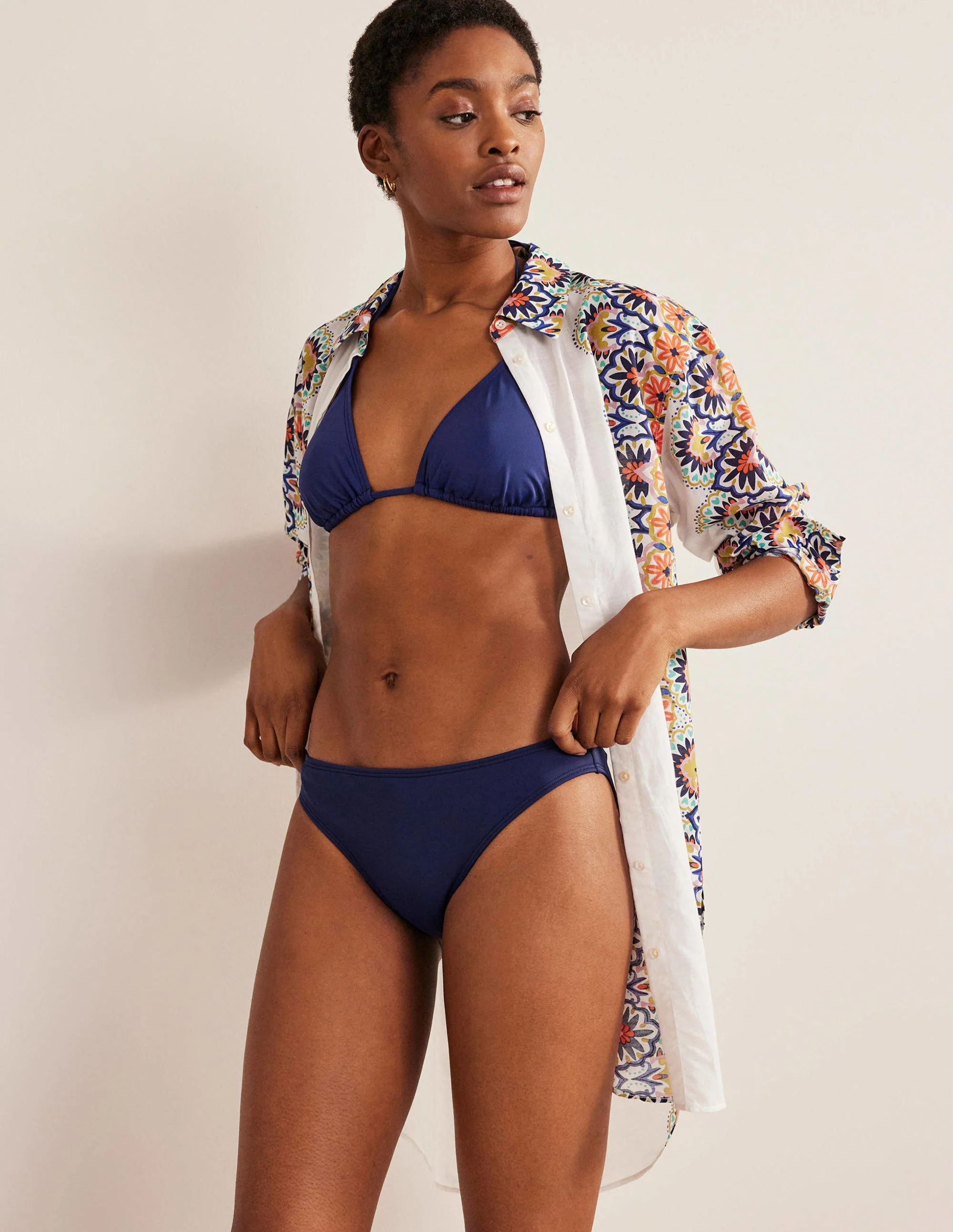 Klassische Bikinihose-Aqua Marine Marl - Image 5