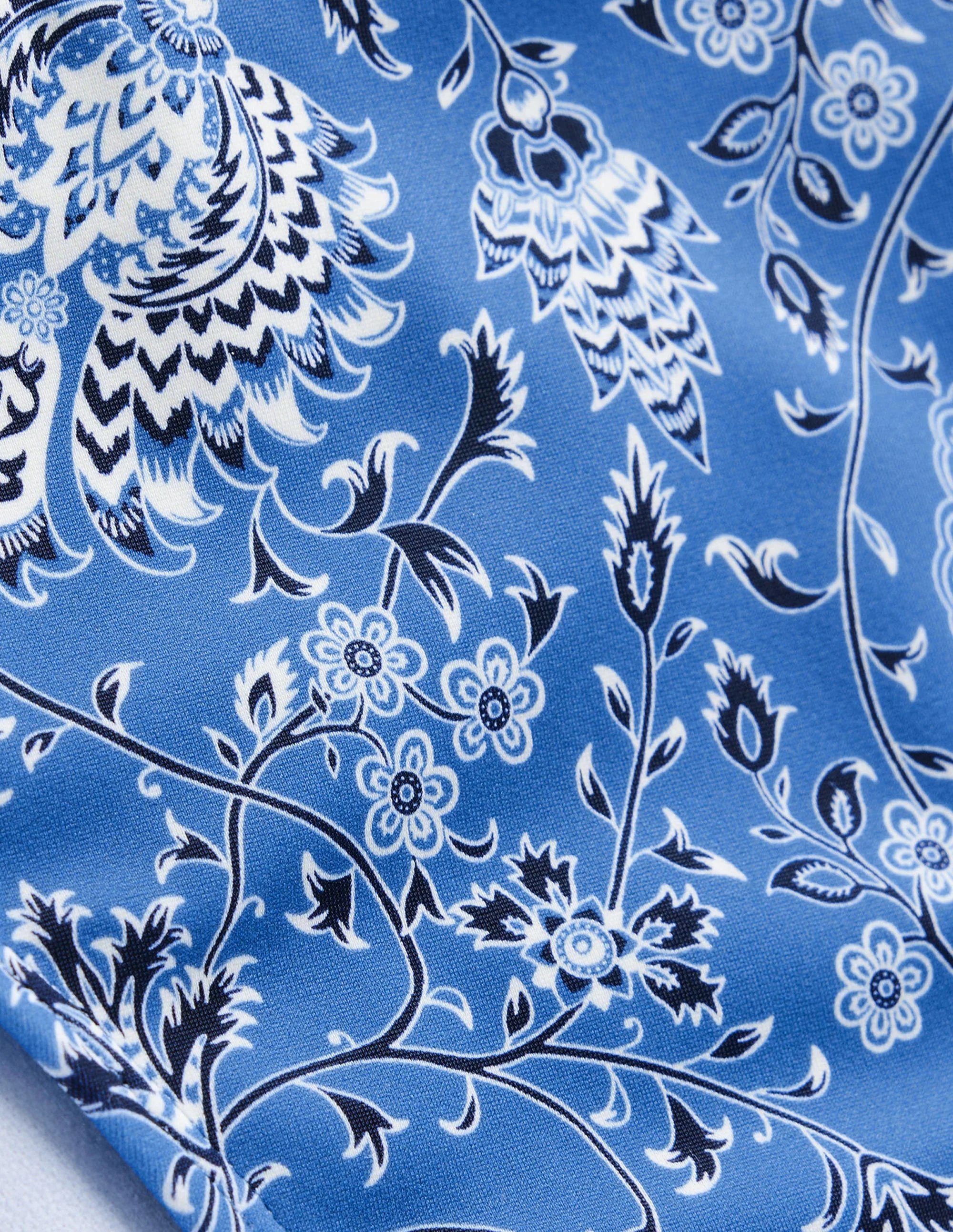 Klassische Bikinihose-Azurblau, Gardenienhain - Image 6