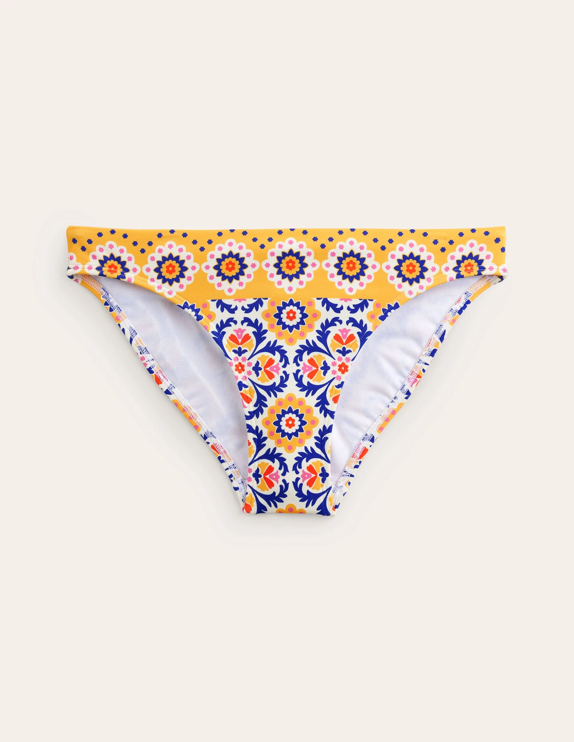 Klassische Bikinihose-Künstlerisches Gold, Mosaik Blüte - Image 6