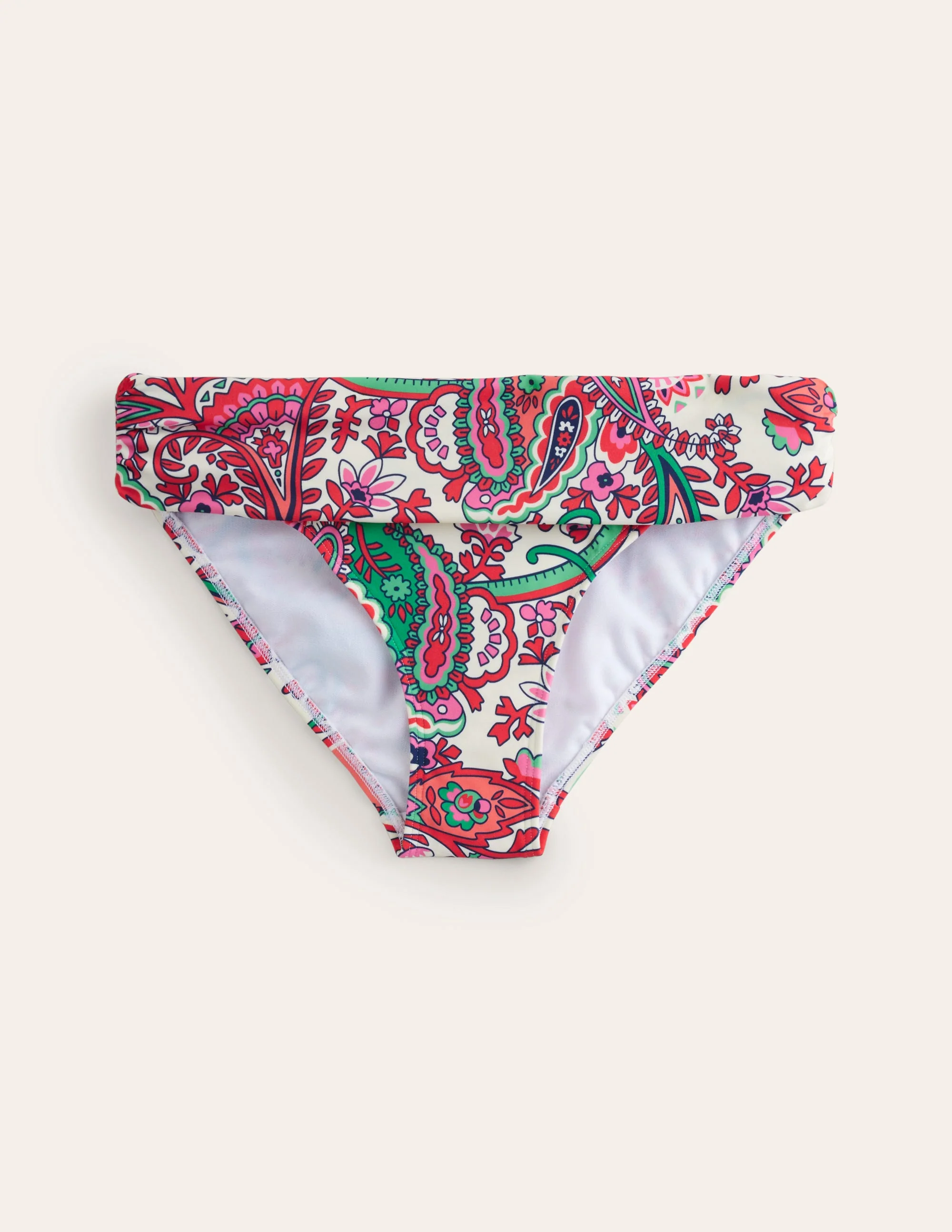 Klassische Bikinihose mit umgeschlagenem Bund-Bunt, Fantastisch - Image 5