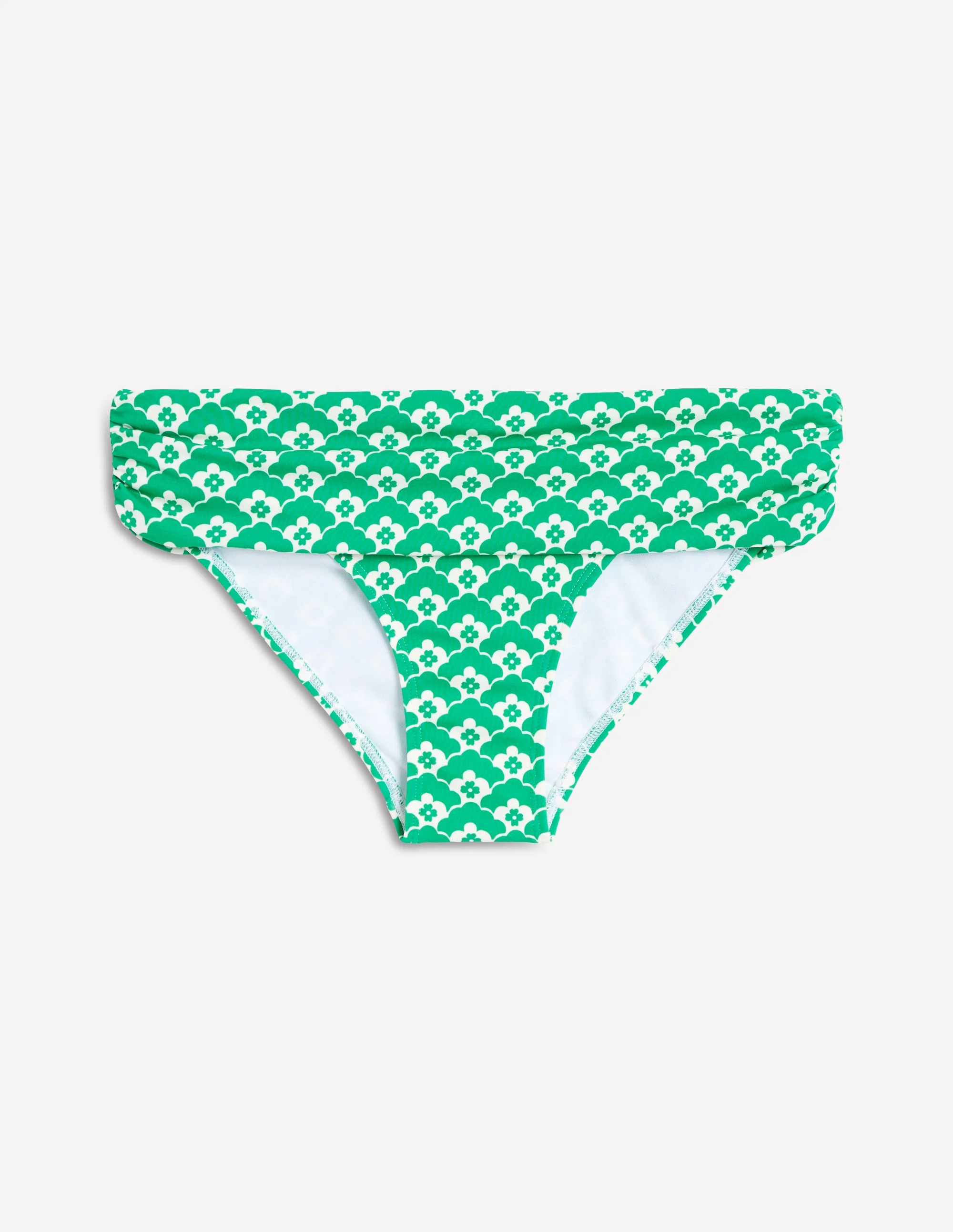 Klassische Bikinihose mit umgeschlagenem Bund-Grün Wolken Terrasse - Image 5
