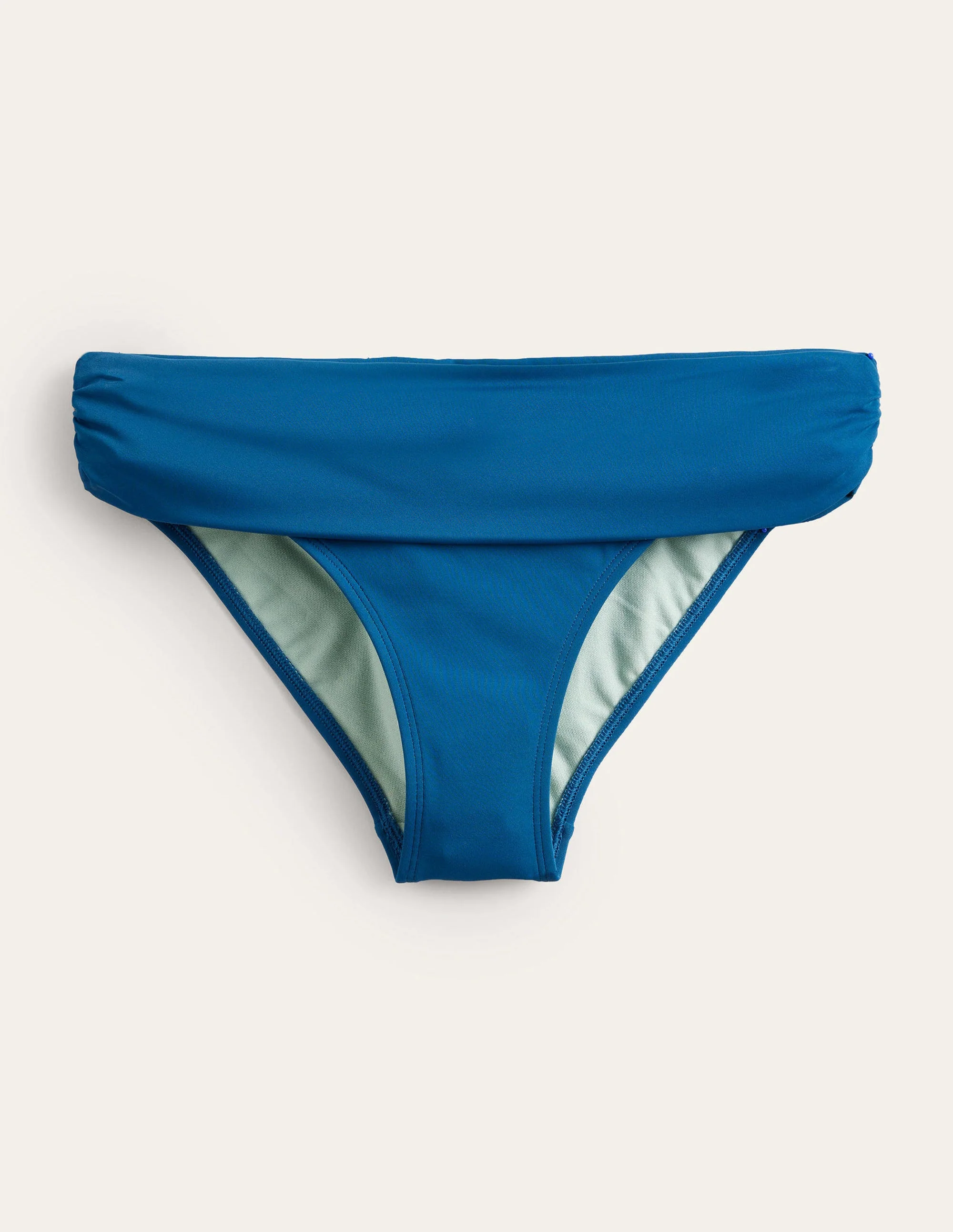 Klassische Bikinihose mit umgeschlagenem Bund-Ozeanblau - Image 5