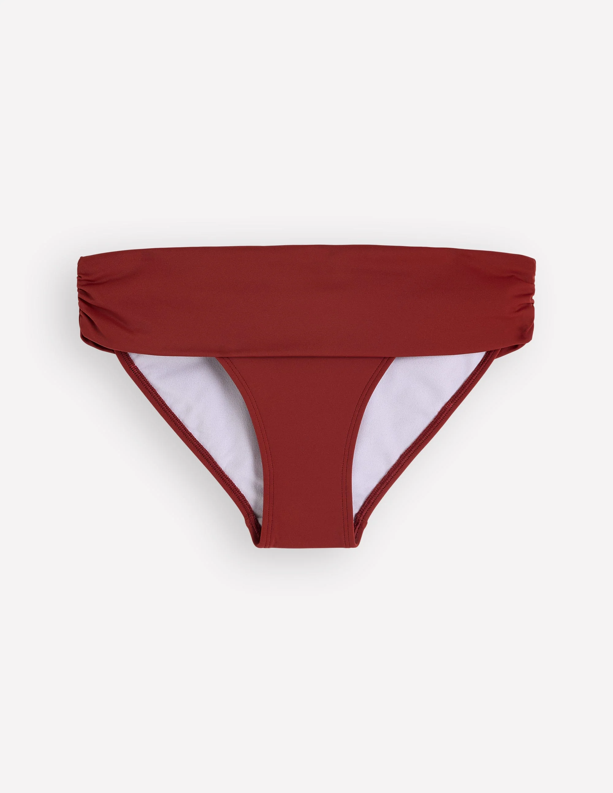 Klassische Bikinihose mit umgeschlagenem Bund-Paprikarot - Image 6