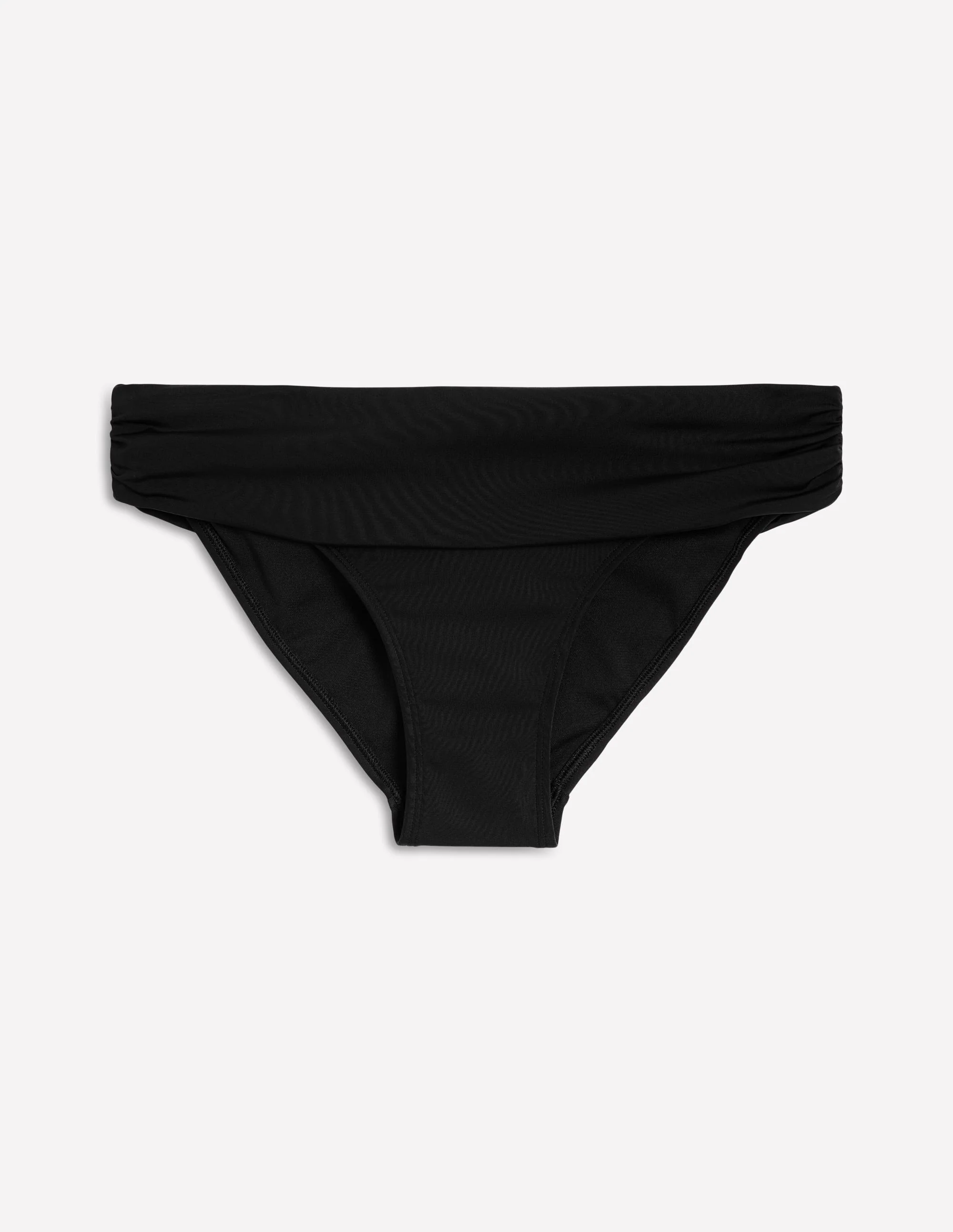 Klassische Bikinihose mit umgeschlagenem Bund-Schwarz - Image 5