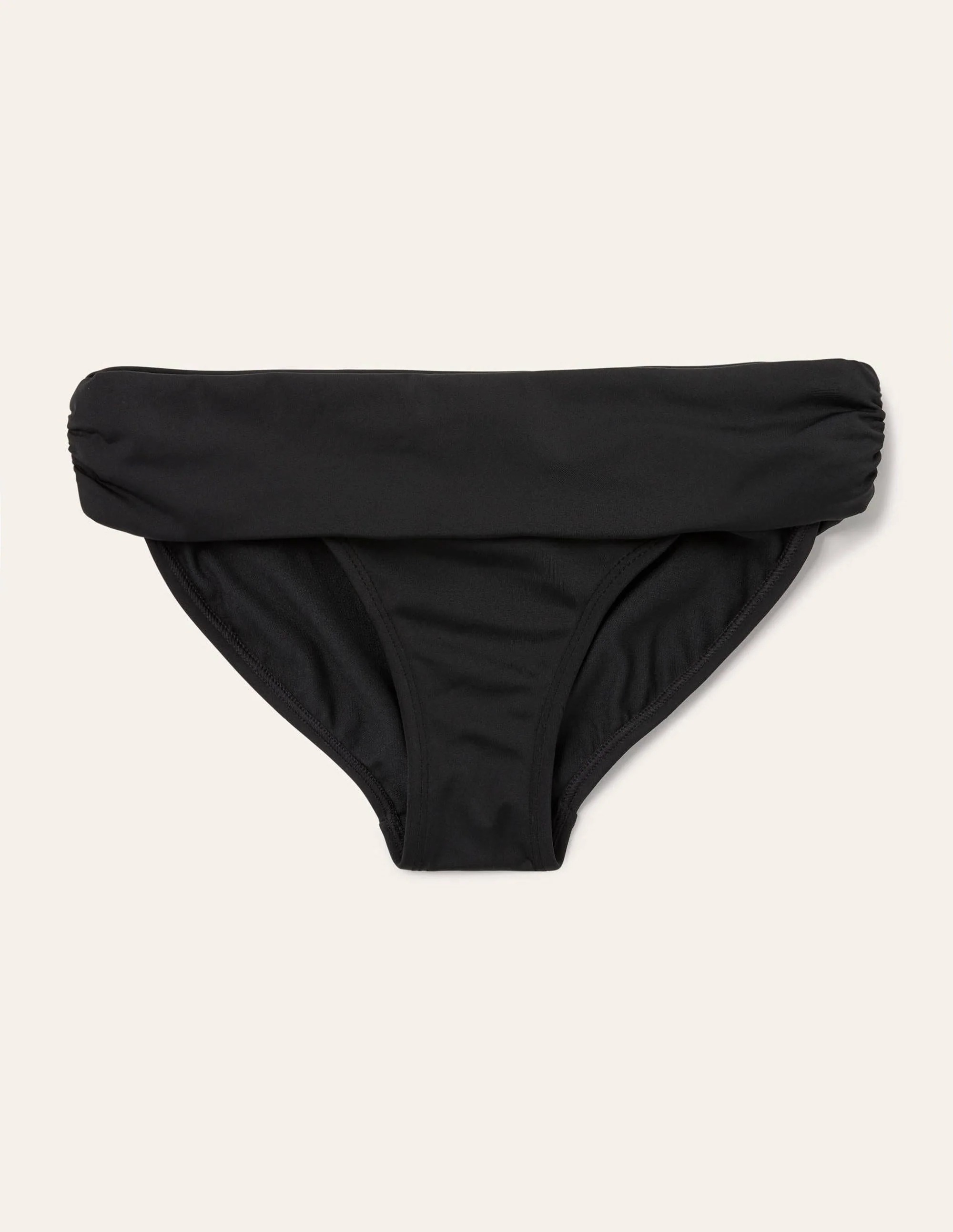 Klassische Bikinihose mit umgeschlagenem Bund-Schwarz - Image 7