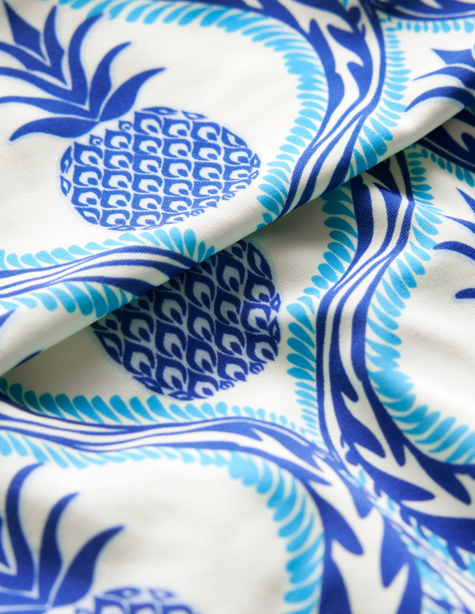 Klassische Bikinihose mit umgeschlagenem Bund-Surf The Web, Ananas Welle - Image 6