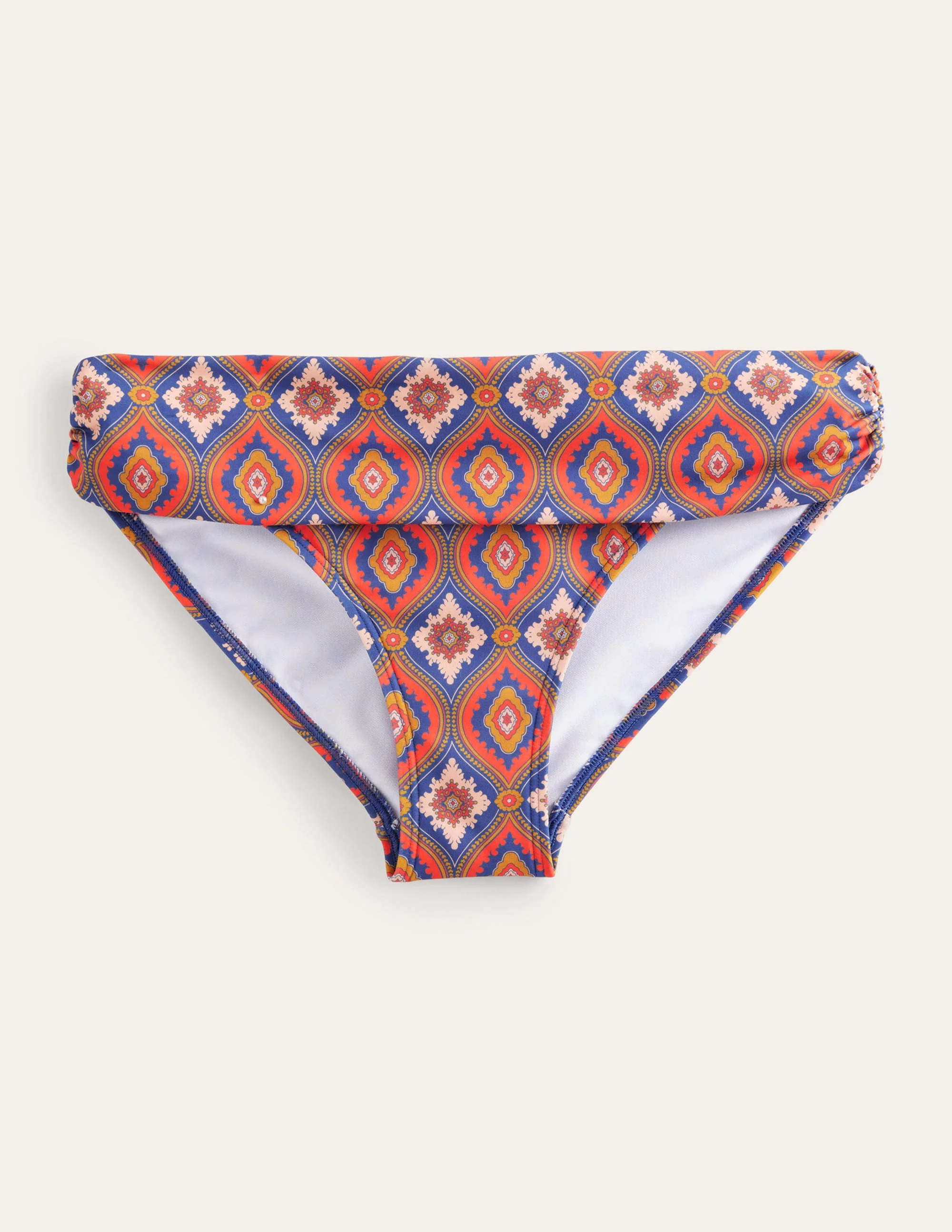Klassische Bikinihose mit umgeschlagenem Bund-Zinnoberrot, Exotische Diamanten - Image 5