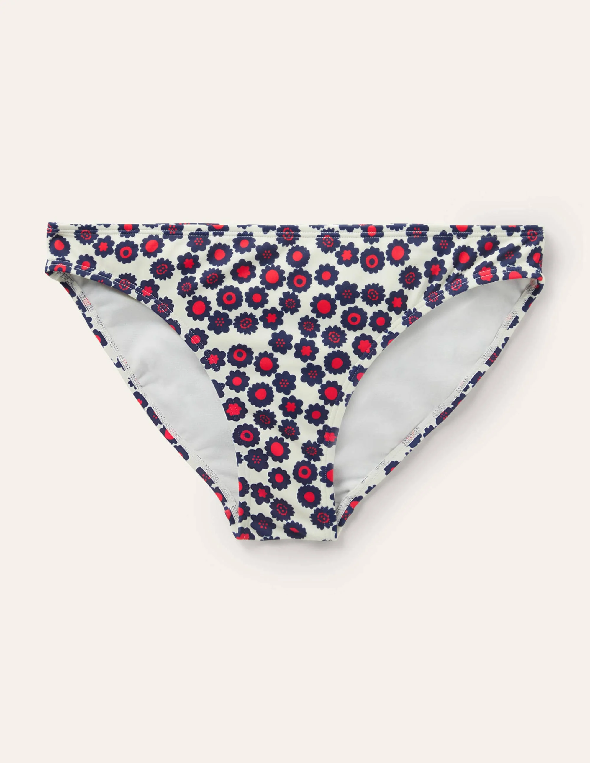 Klassische Bikinihose-Naturweiß, Filigranes Wirbelmuster - Image 5