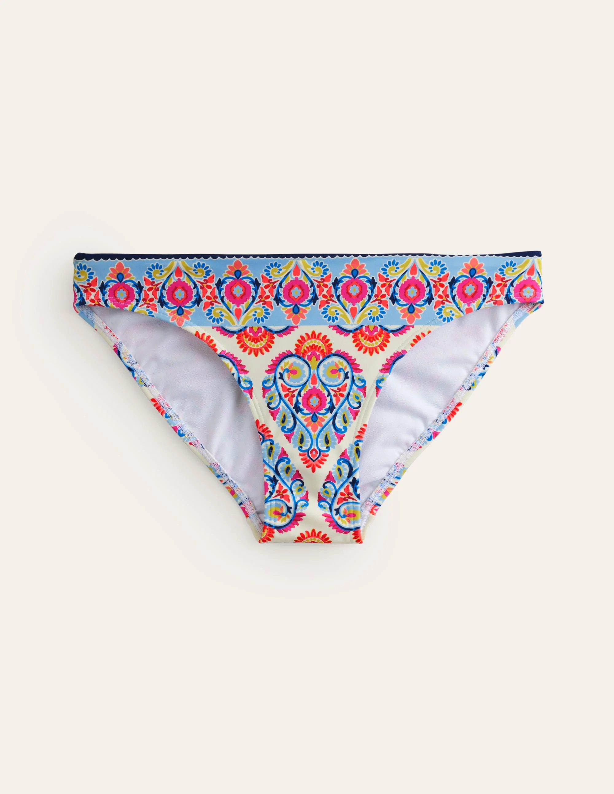 Klassische Bikinihose-Naturweiß, Flora - Image 5
