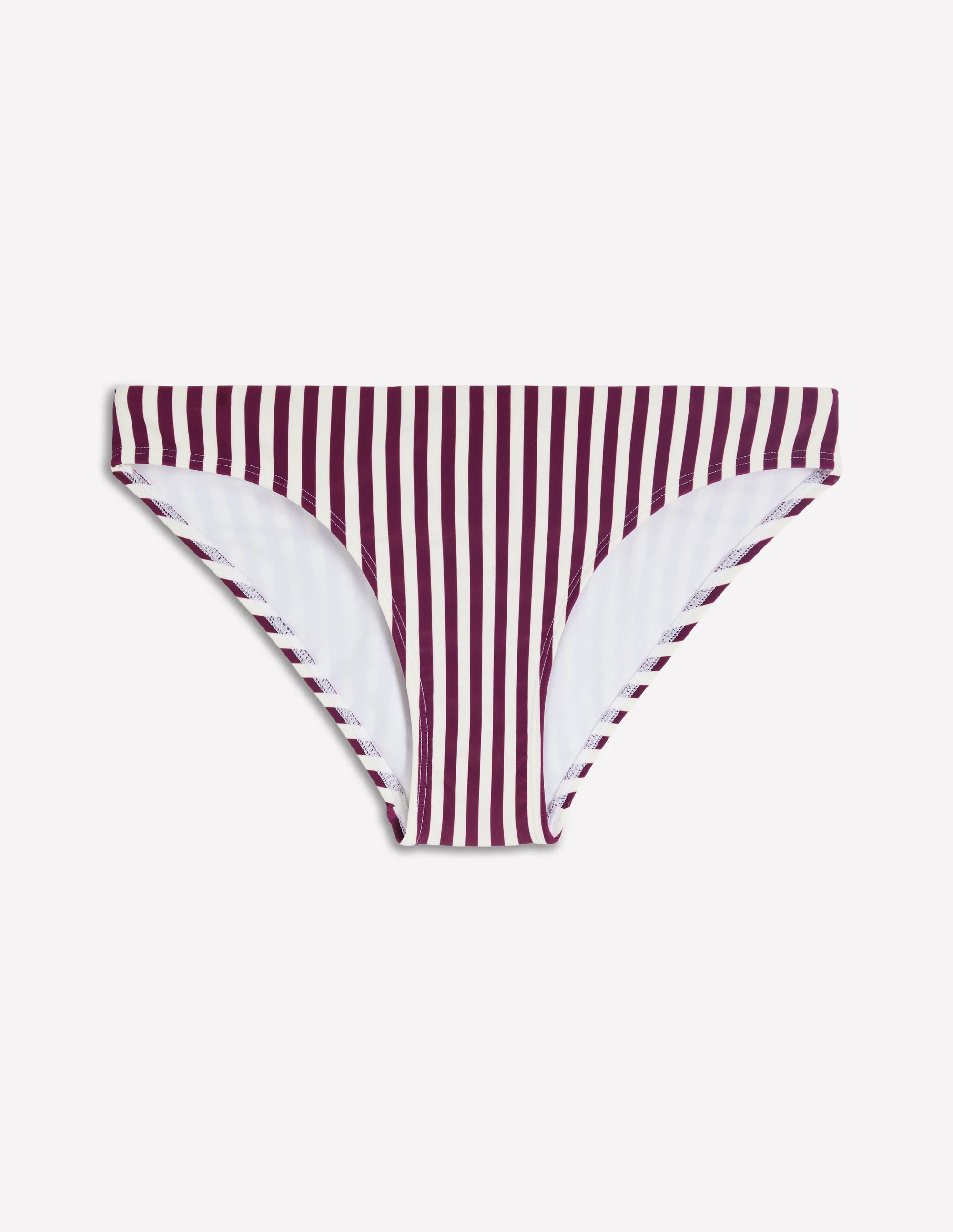 Klassische Bikinihose-Schokobeere, Naturweiß Streifen - Image 5