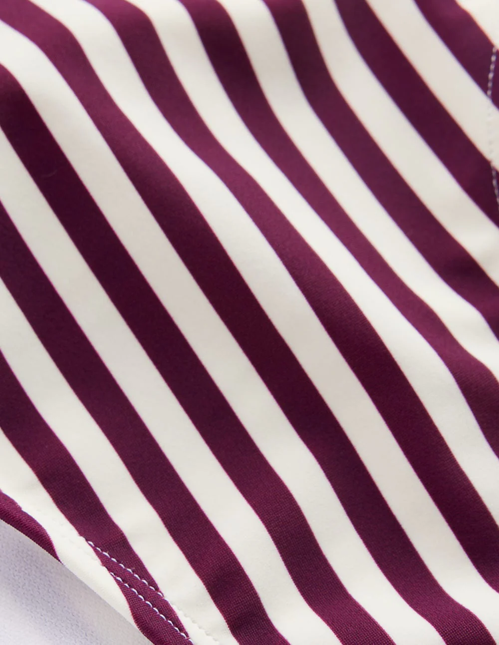 Klassische Bikinihose-Schokobeere, Naturweiß Streifen - Image 6