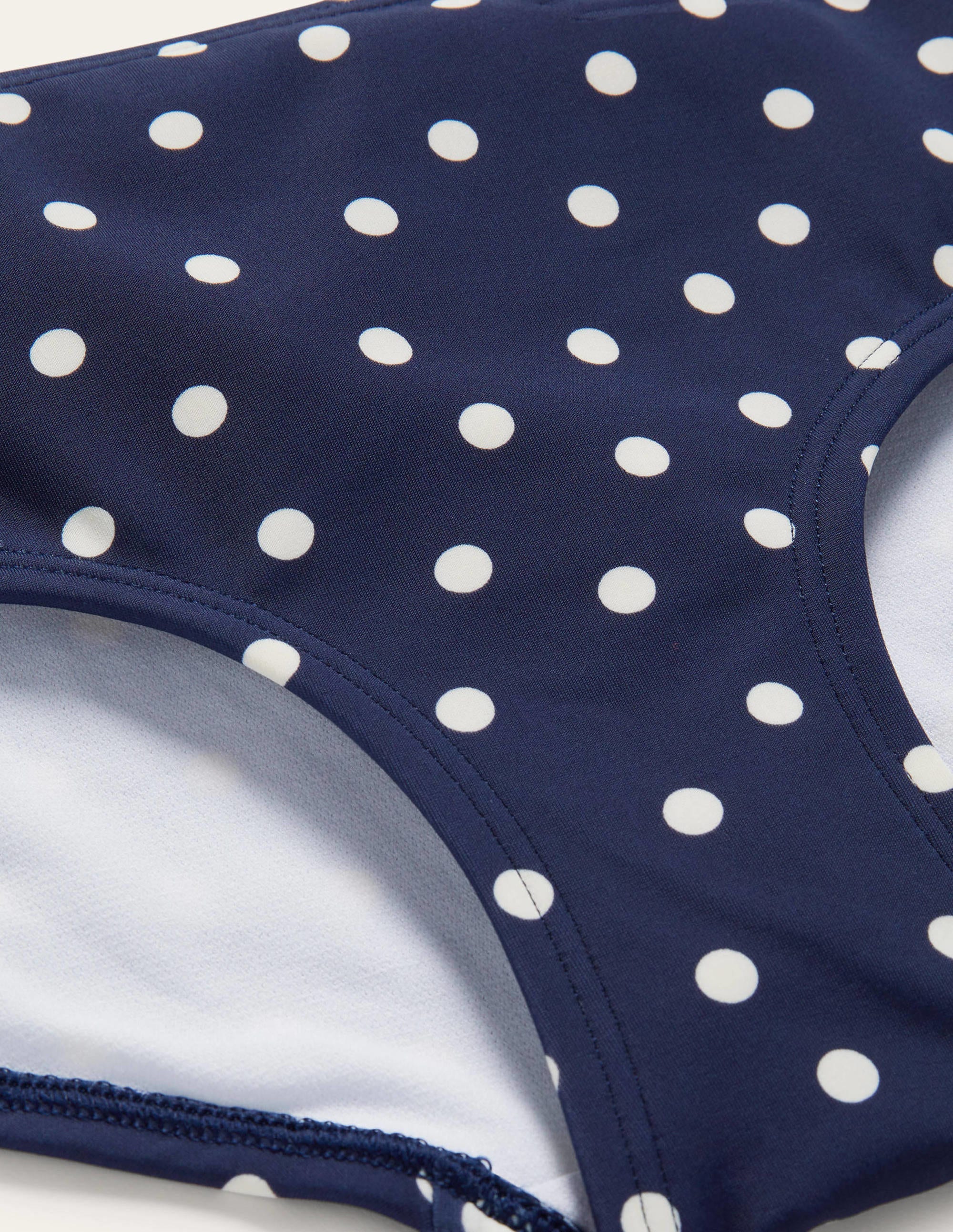 Klassische Bikinishorts-Französisches Navy, Pünktchen - Image 5