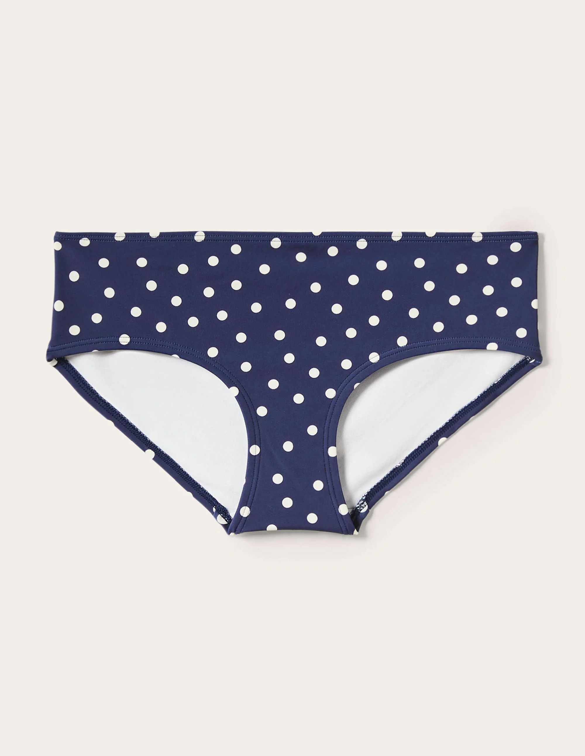 Klassische Bikinishorts-Französisches Navy, Pünktchen - Image 6