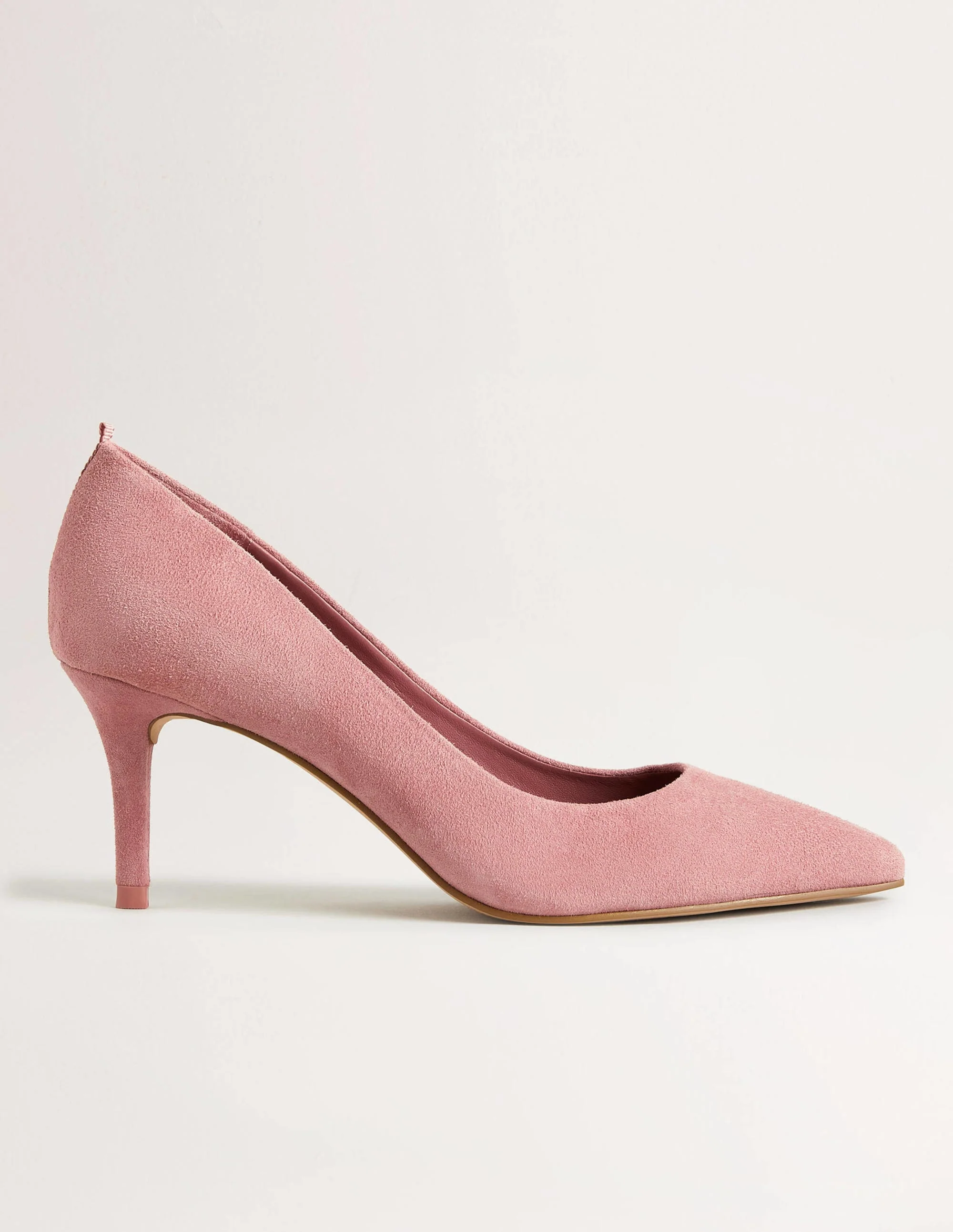 Klassische Pumps aus Veloursleder-Staubrot