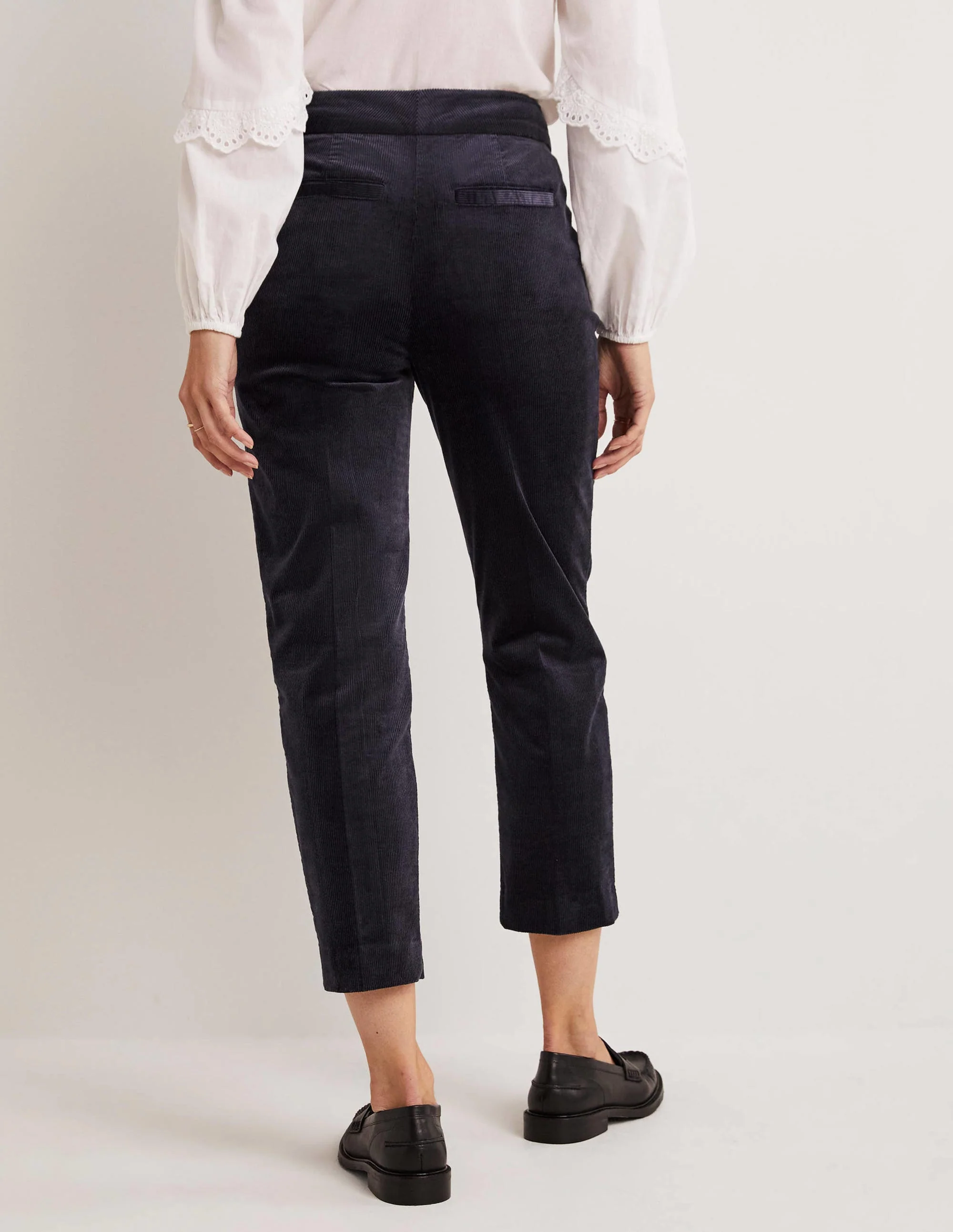 Klassische schmal zulaufende Hose-Marineblau - Image 3