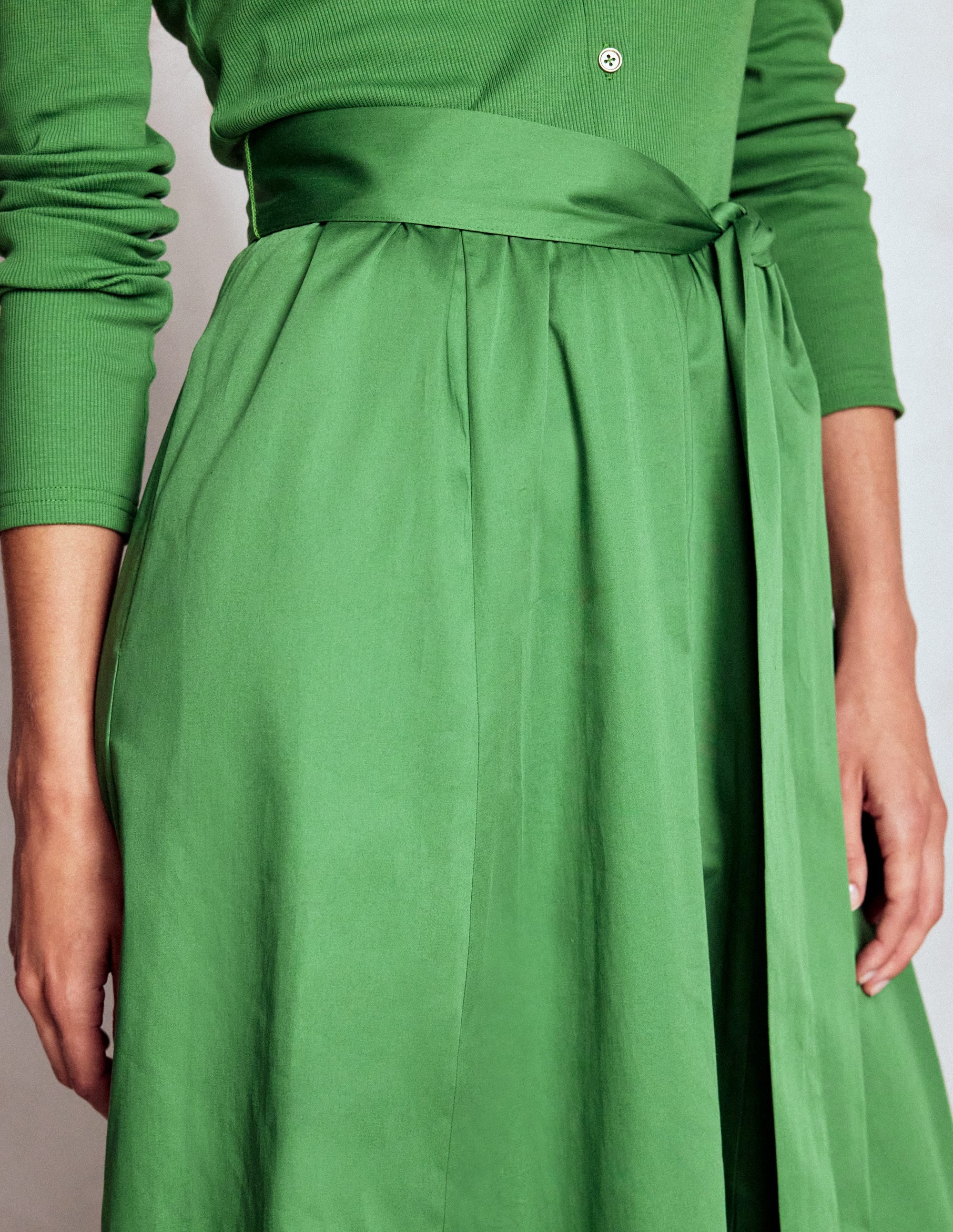 Kleid aus Rippstrick-Mix mit Knopfleiste-Fairway - Image 2