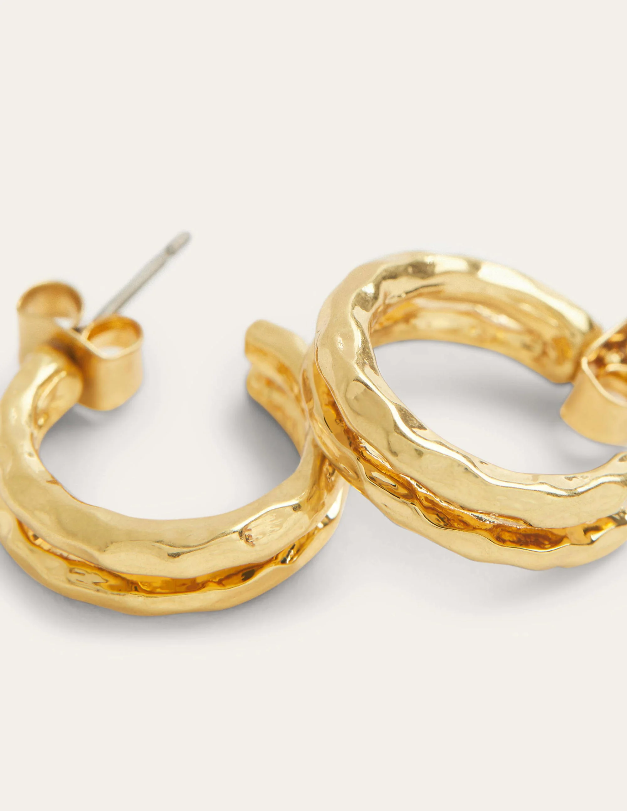 Kleine Doppel-Creolen-Gold - Image 3