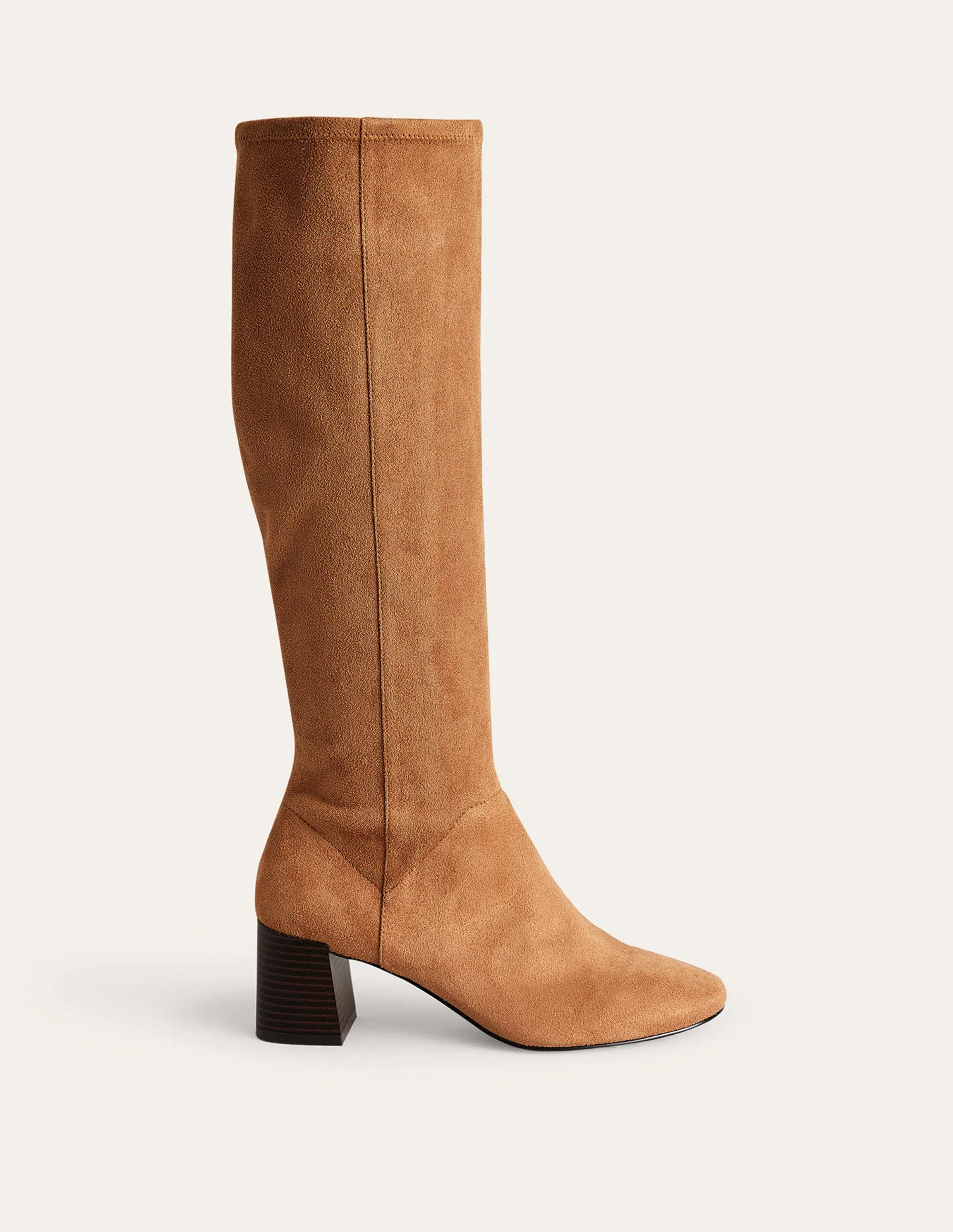Kniehohe Stretchstiefel mit Absatz-Eichel - Image 2