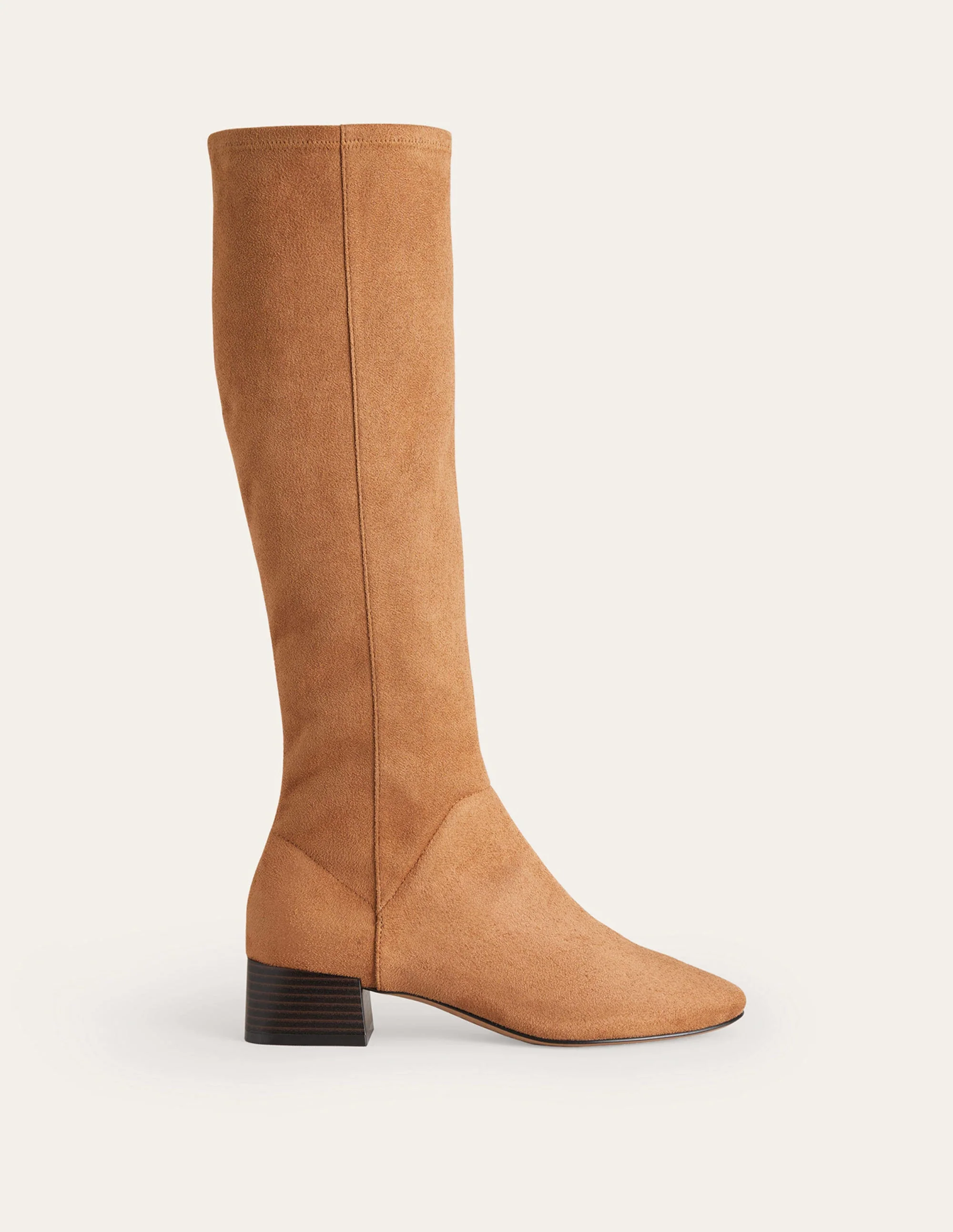Kniehohe Stretchstiefel mit flacher Sohle-Eichel - Image 2
