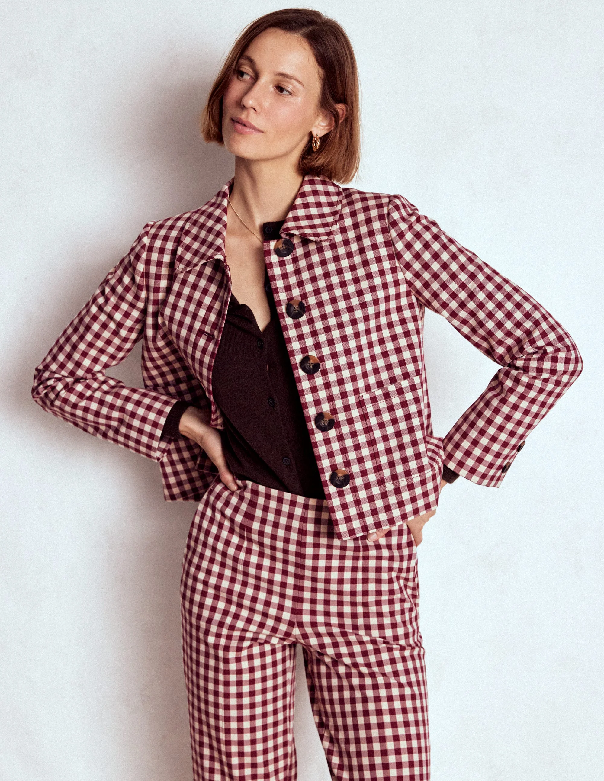 Knightsbridge Jacke Vichykaro-Kastanie Vichykaro - Image 4