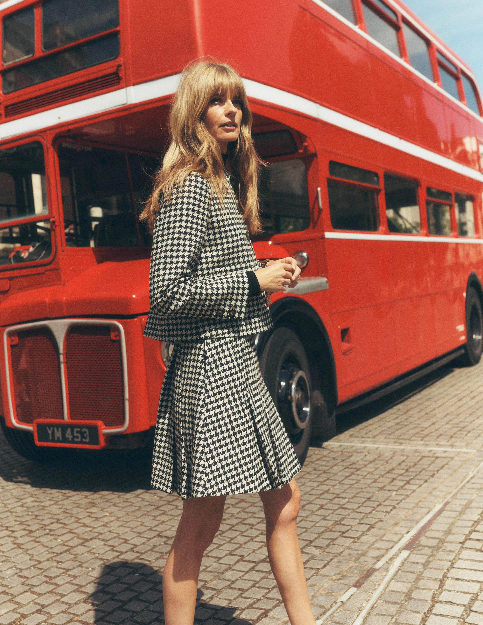 Knightsbridge Wolljacke-Schwarz Hahnentrittmuster - Image 2