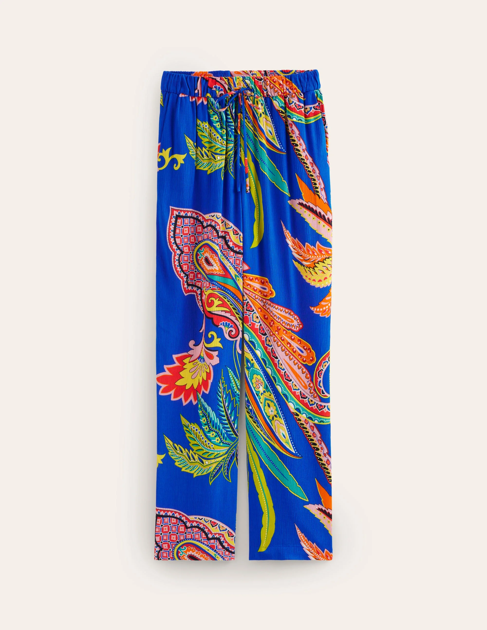 Knitterhose mit spitz zulaufendem Bein-Bunt, Malerisches Paisley - Image 5