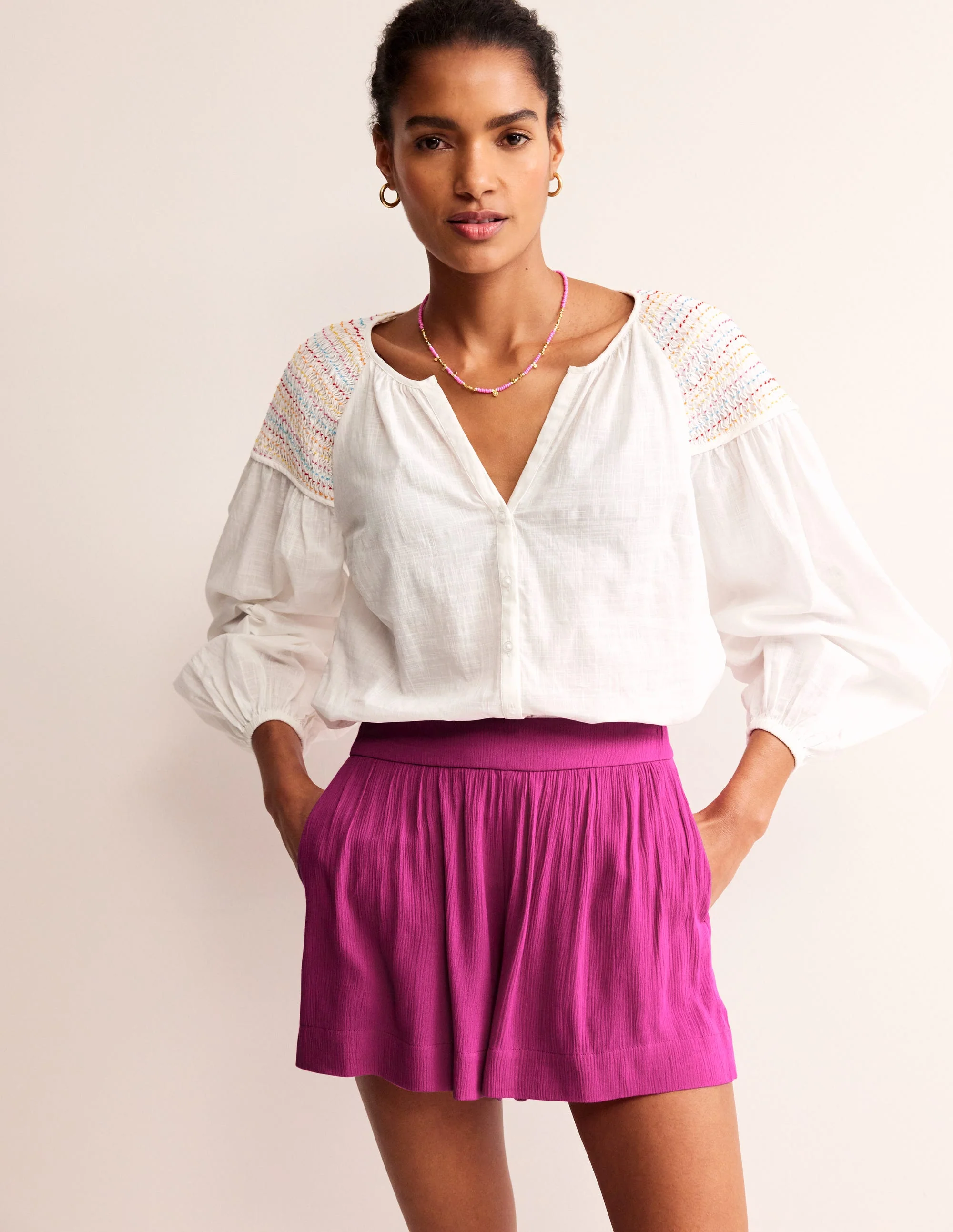 Knittershorts-Phlox-Rosa