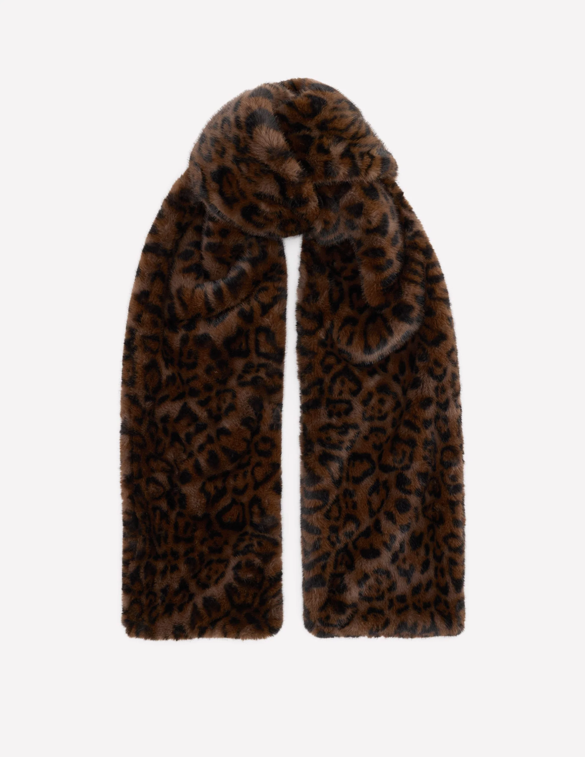 Kunstfellschal-Mohair, Leopardenmuster