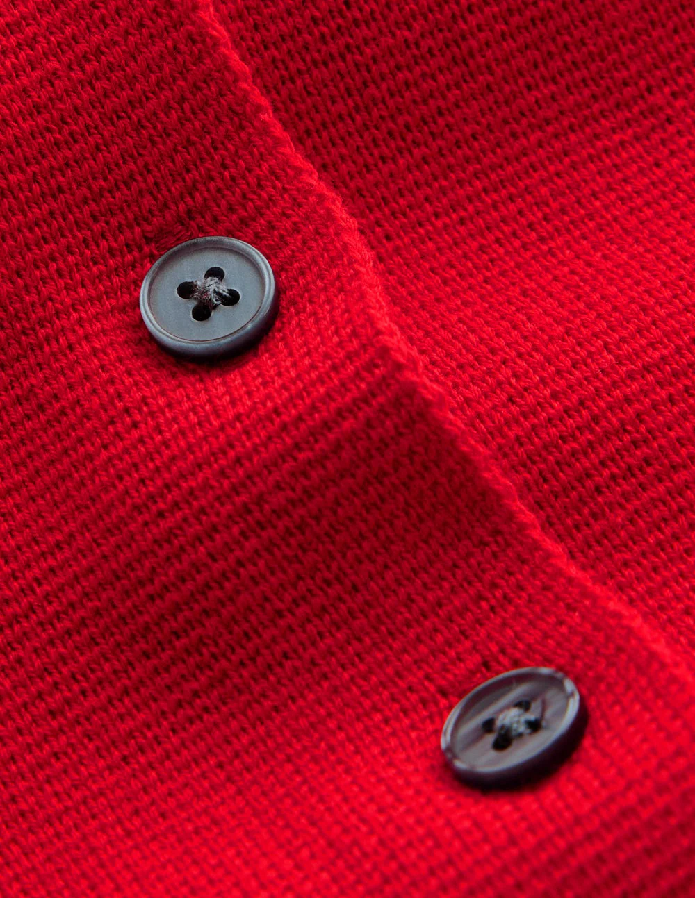 Kurzärmlige Strickjacke-ROT - Image 7