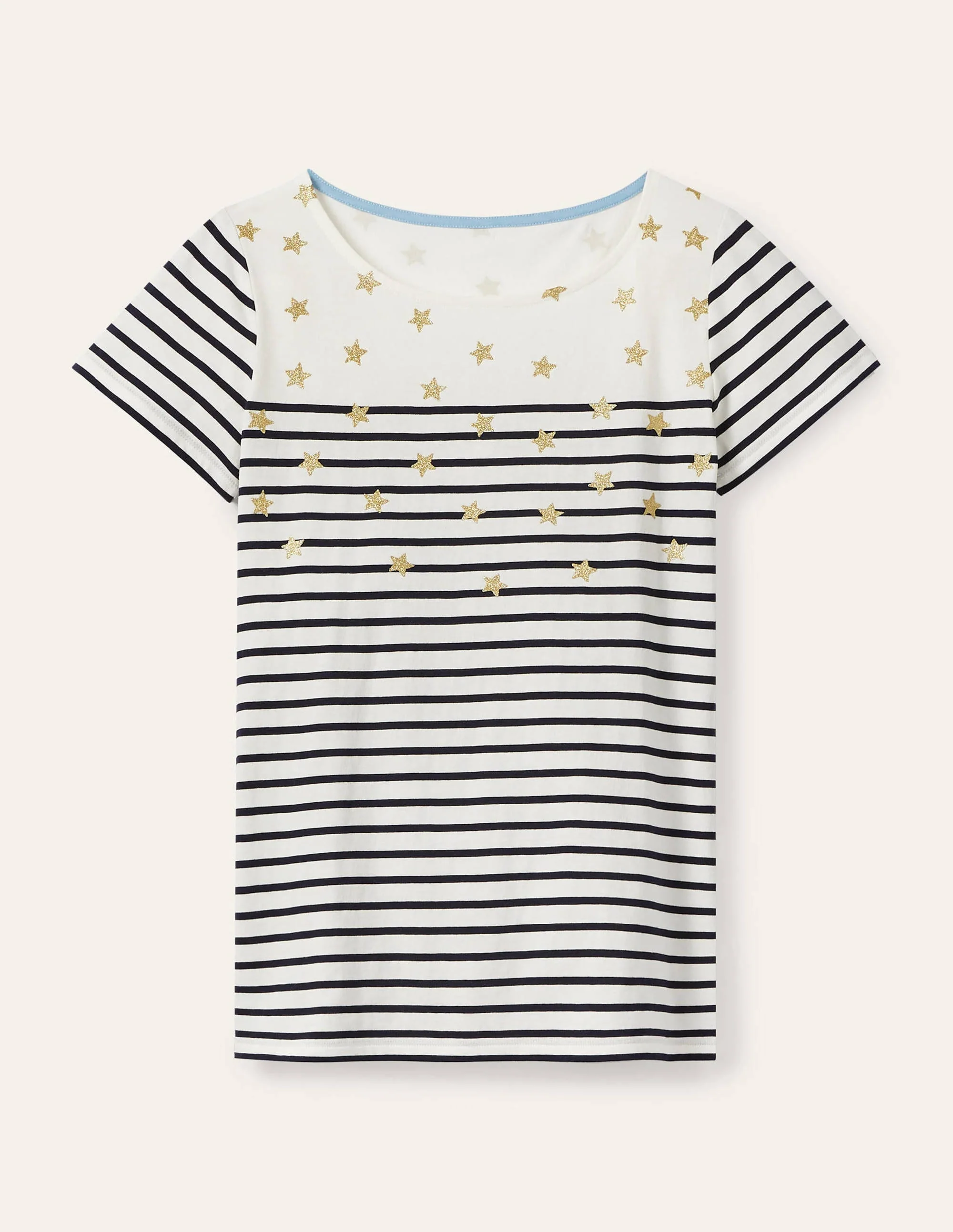 Kurzärmliges Bretonshirt-Verstreute Sterne - Image 5