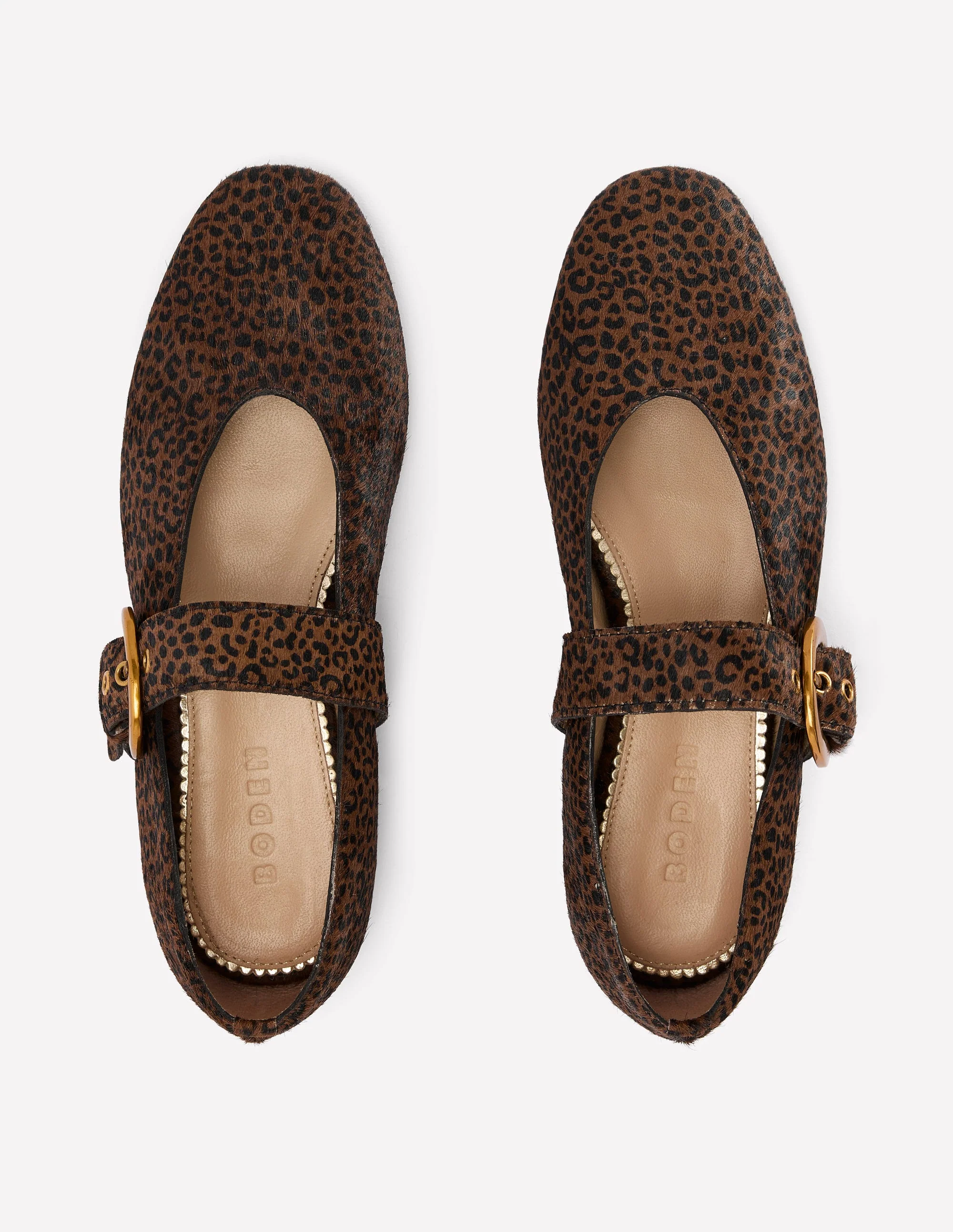 Kylie Flache Mary Janes mit Schnalle-Mini Leopardenmuster - Image 6