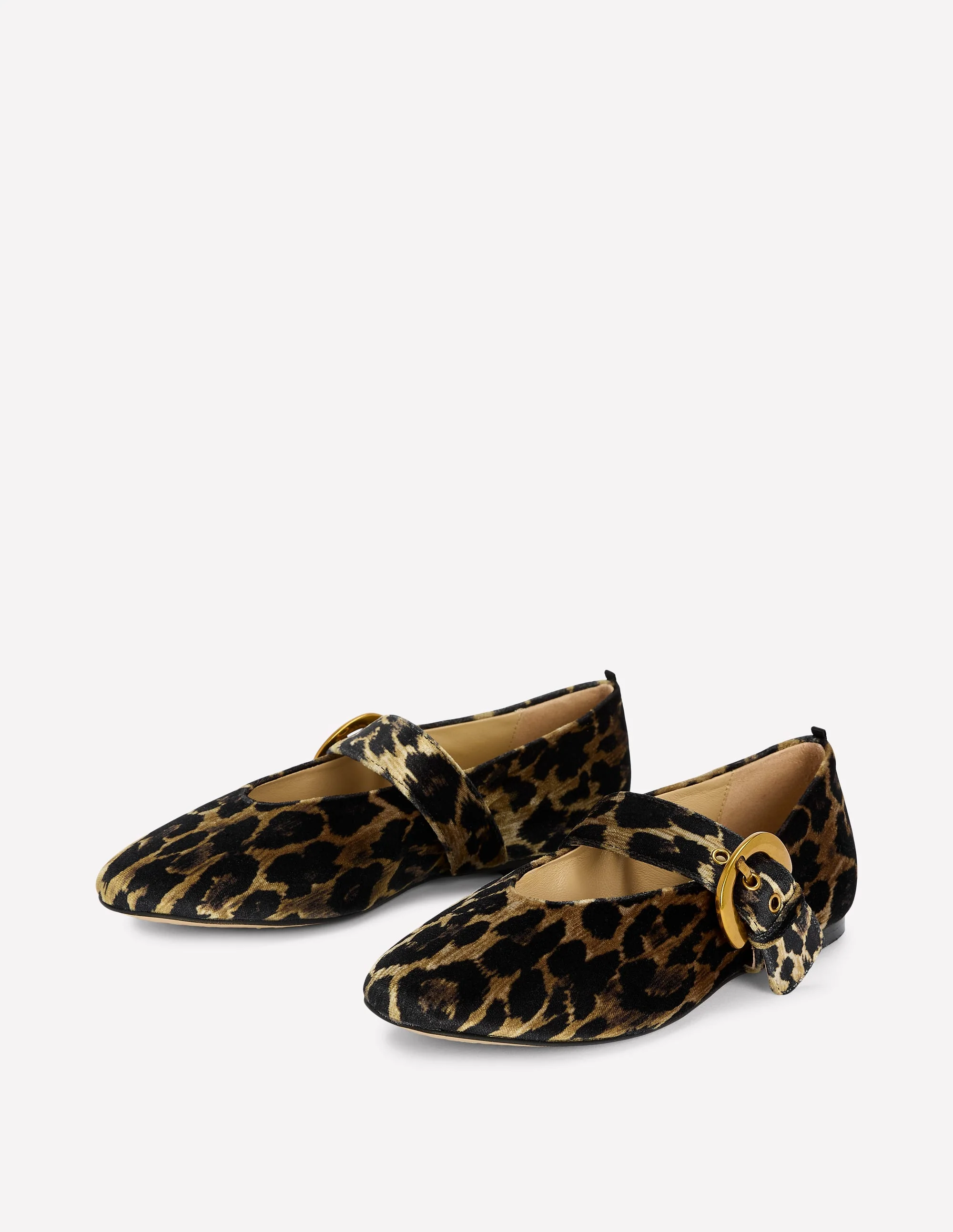 Kylie Flache Mary Janes mit Schnalle-Mohair, Leopardenmuster - Image 5