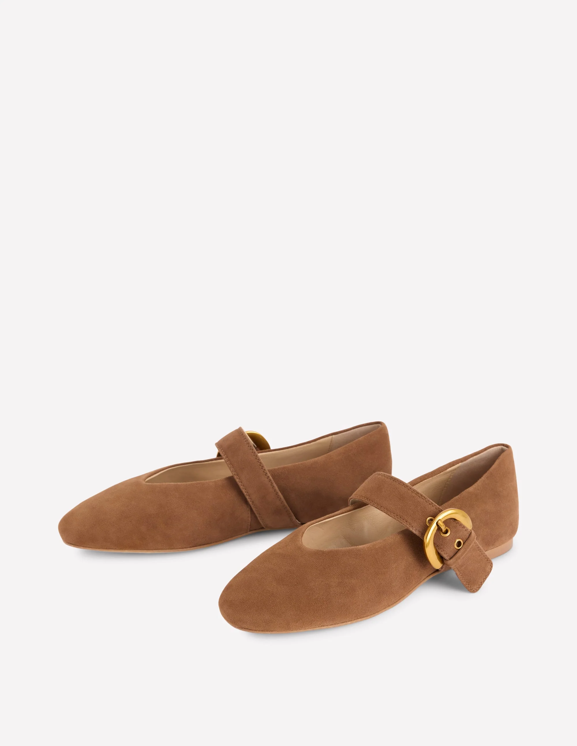 Kylie Flache Mary Janes mit Schnalle-Raue Umbra - Image 3