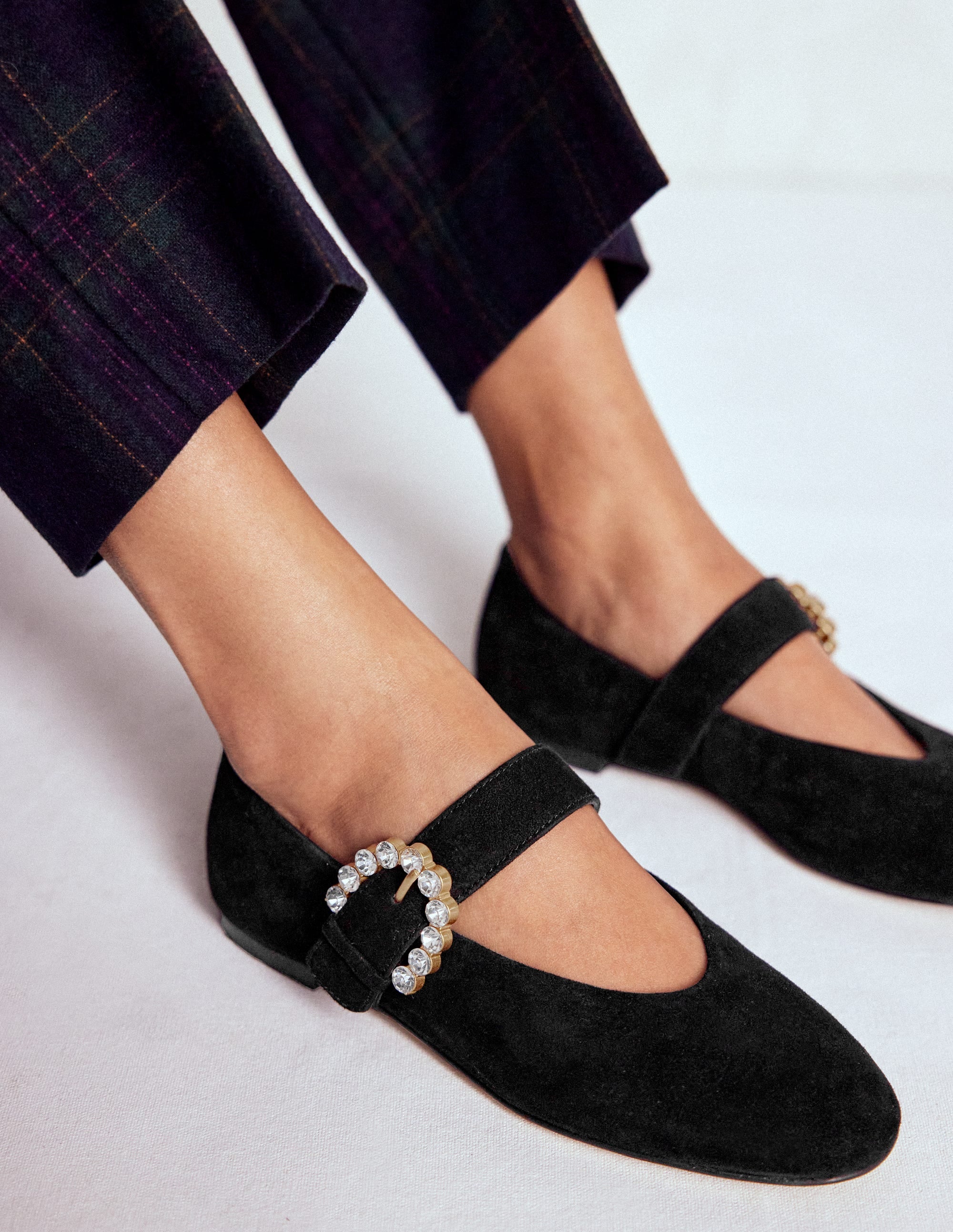 Kylie Flache Mary Janes mit Schnalle-Schwarz - Image 2