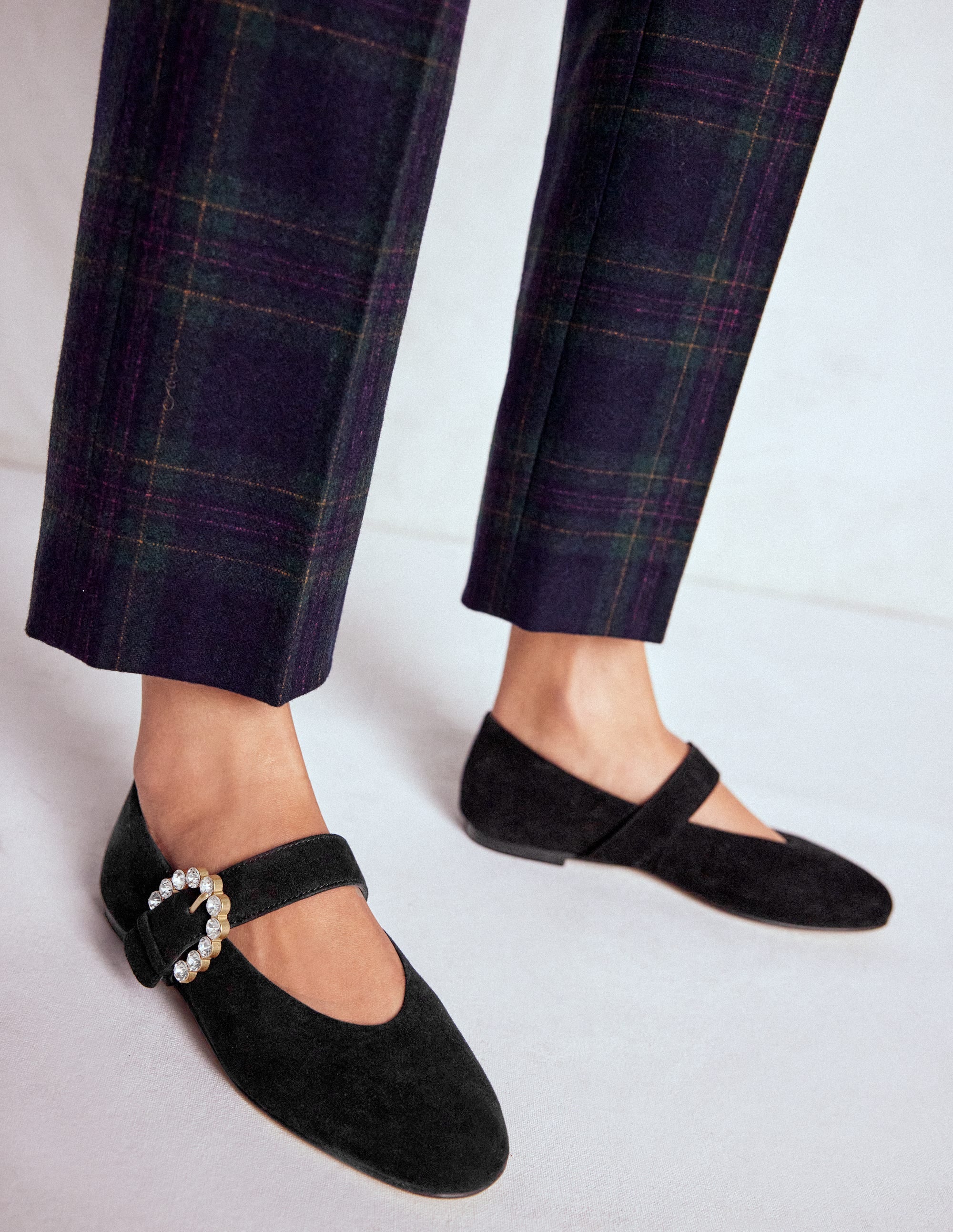 Kylie Flache Mary Janes mit Schnalle-Schwarz - Image 3